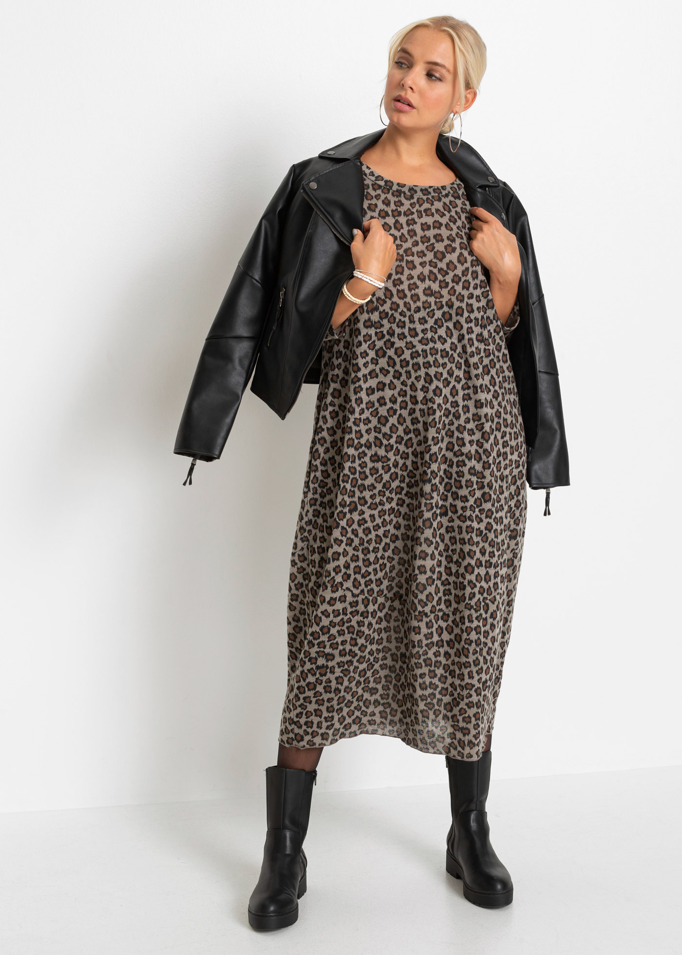 Sukienka bombka shirtowa