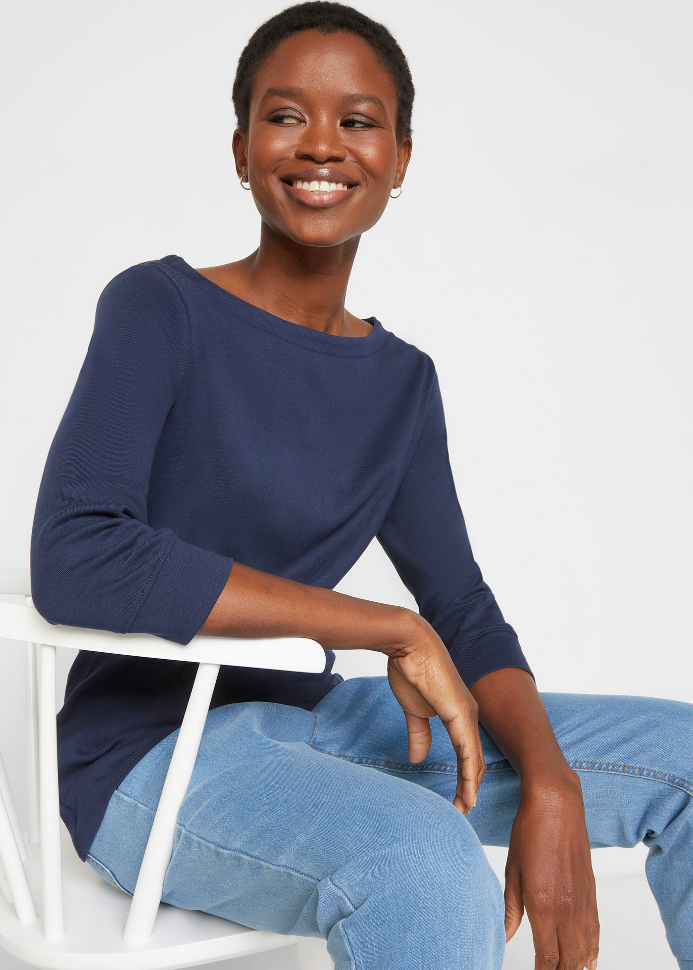 Bluzka z długim rękawem z czystej bawełny organicznej