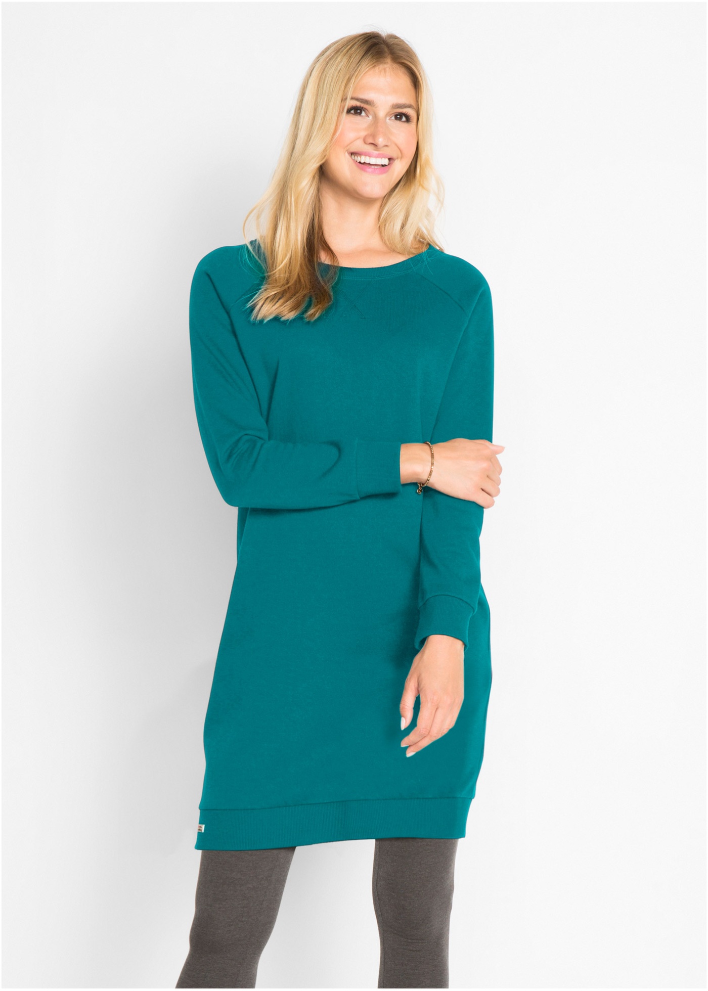 Sukienka dresowa z miękkiego materiału frotte