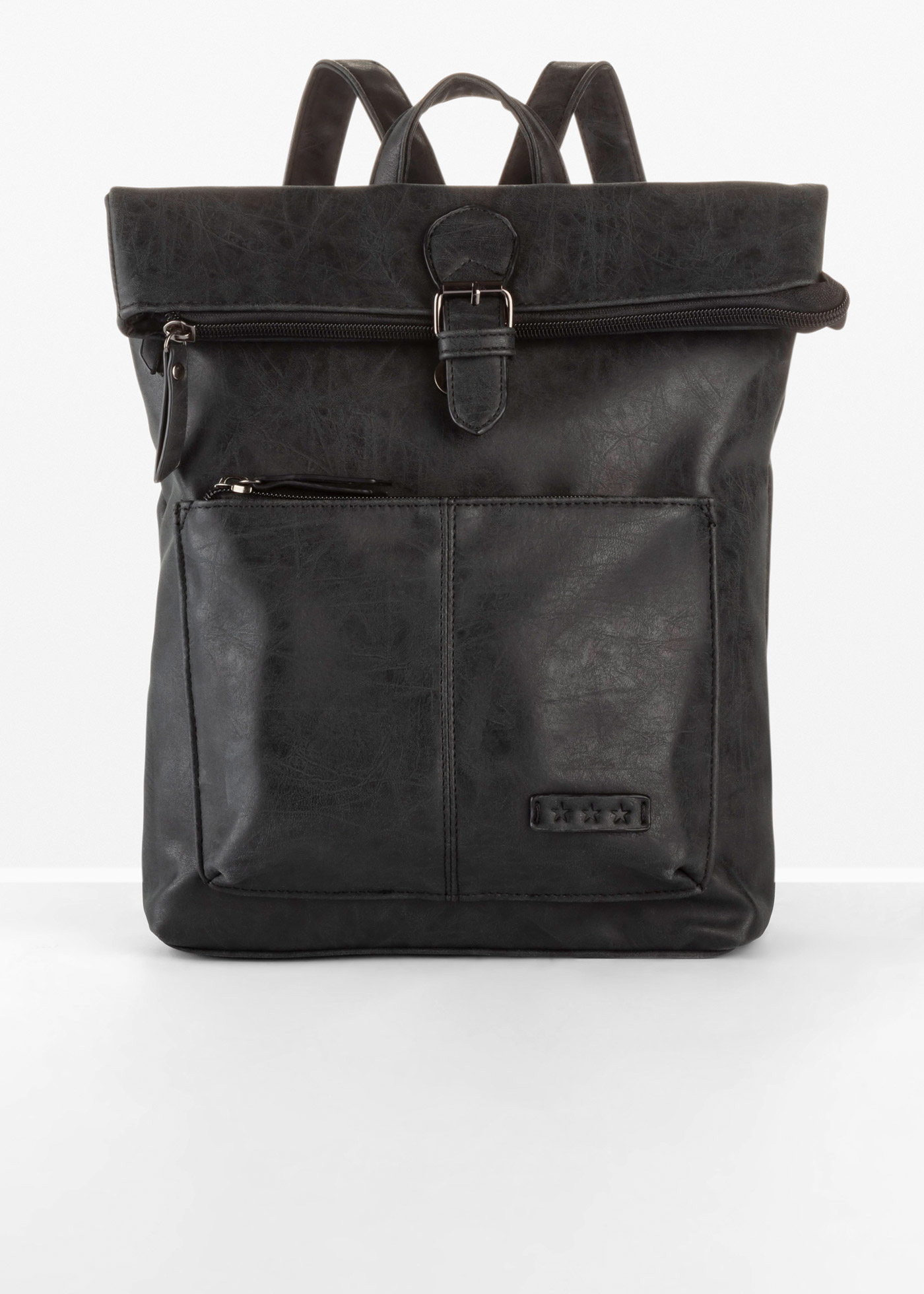 Plecak z zewnętrzną kieszenią i sprzączką