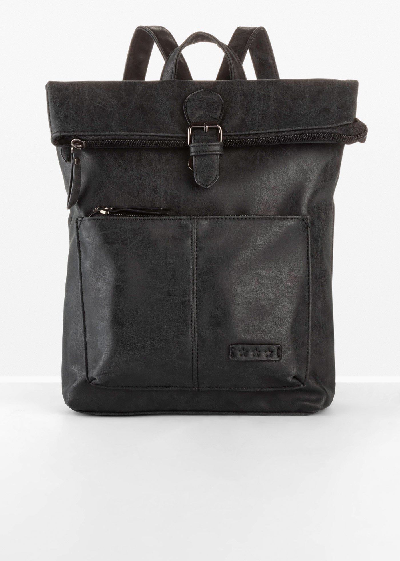 Plecak z zewnętrzną kieszenią i sprzączką