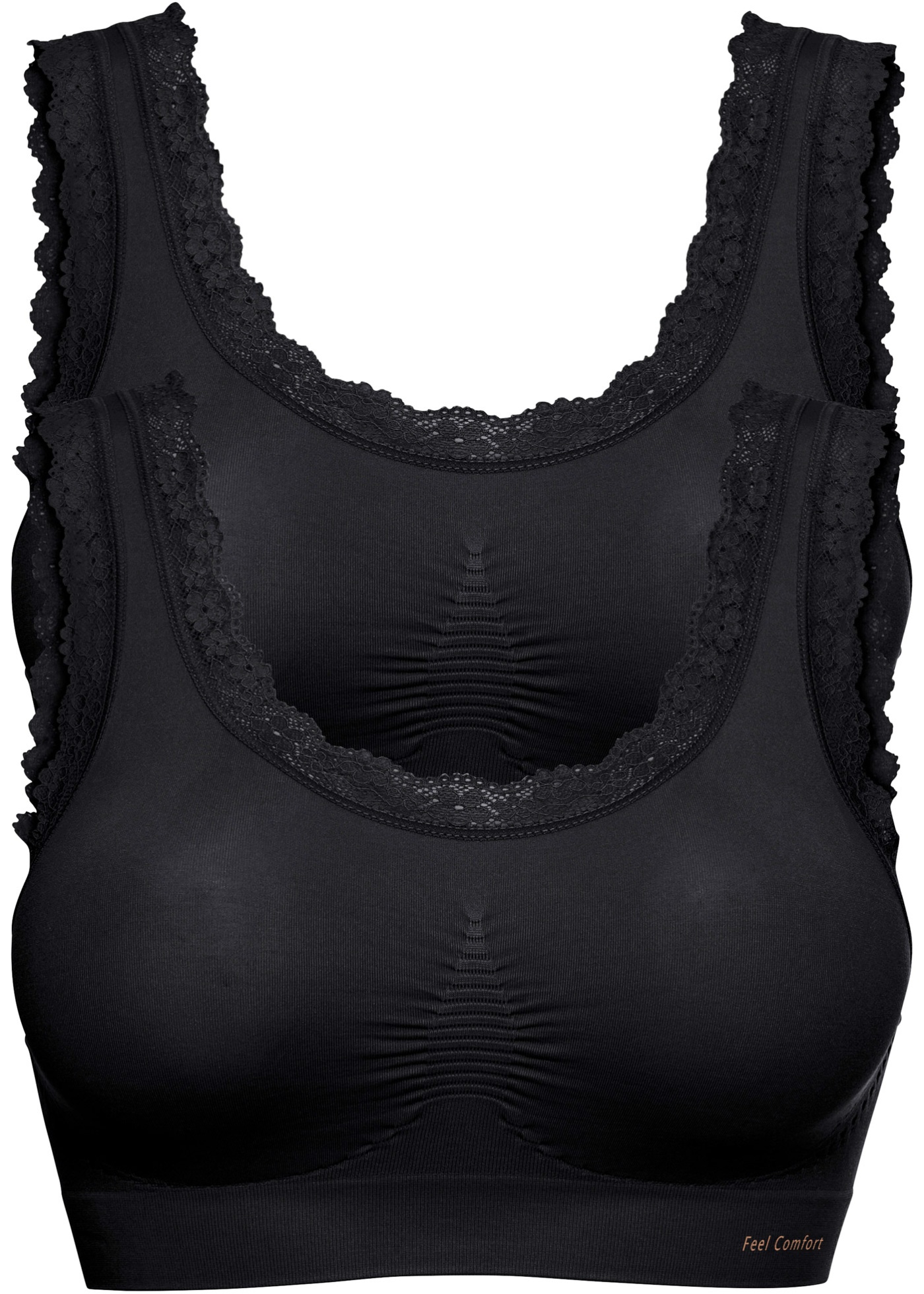 Biustonosz bezszwowy bustier z kolekcji Feel Comfort (2 szt.)