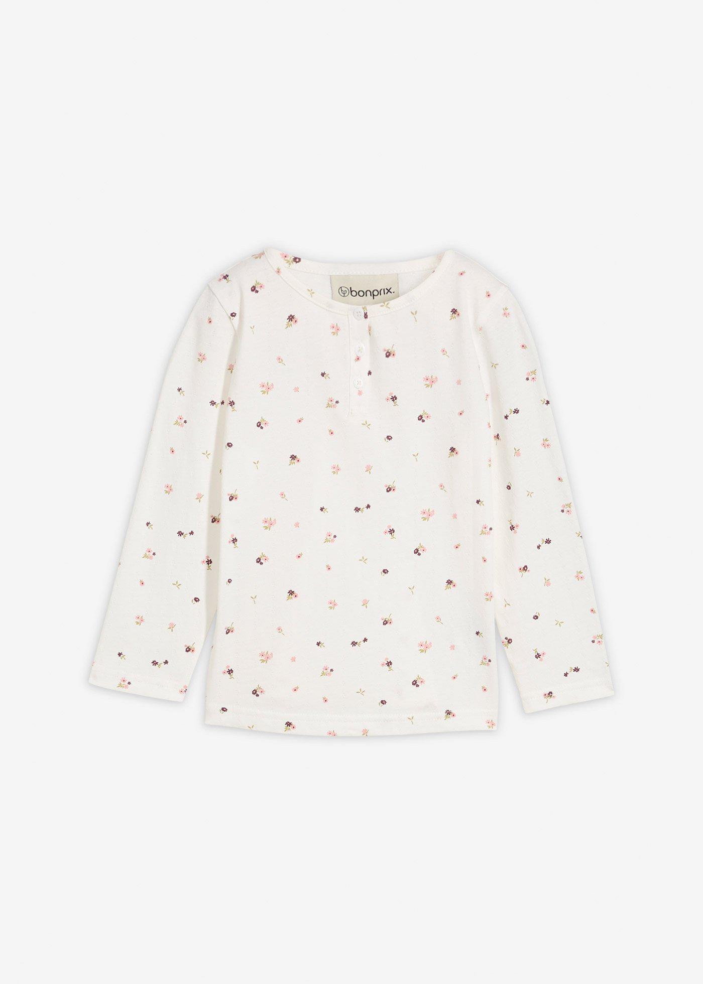 Bluzka z długim rękawem z czystej bawełny organicznej