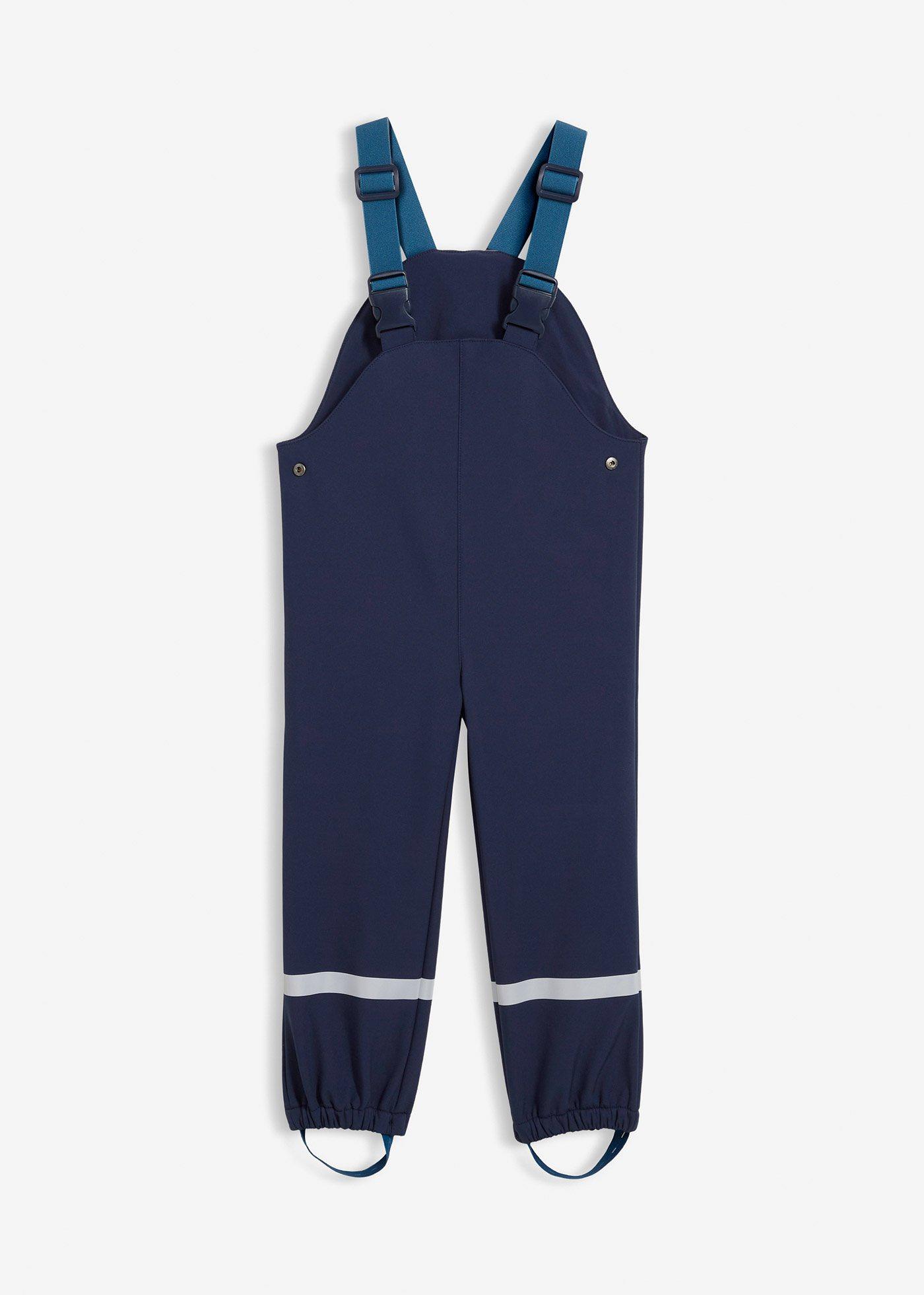 Hydrofobowe, termiczne spodnie przeciwdeszczowe z miękkiej tkaniny softshellowej