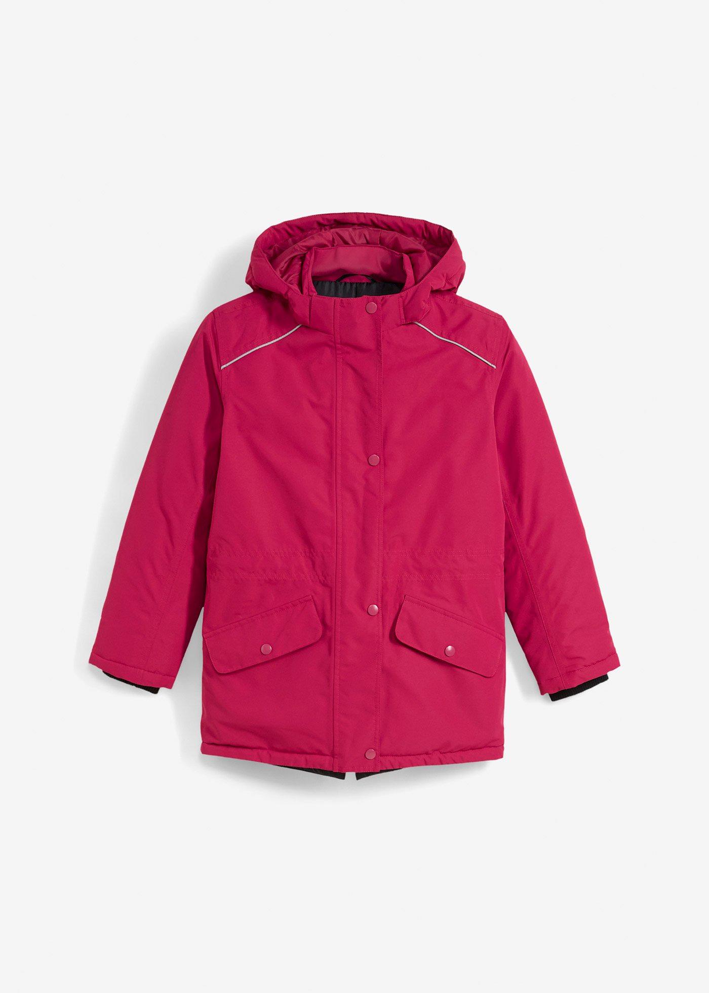 Kurtka funkcyjna, wodoodporna z odpinanym kapturem i odblaskowaymi detalami