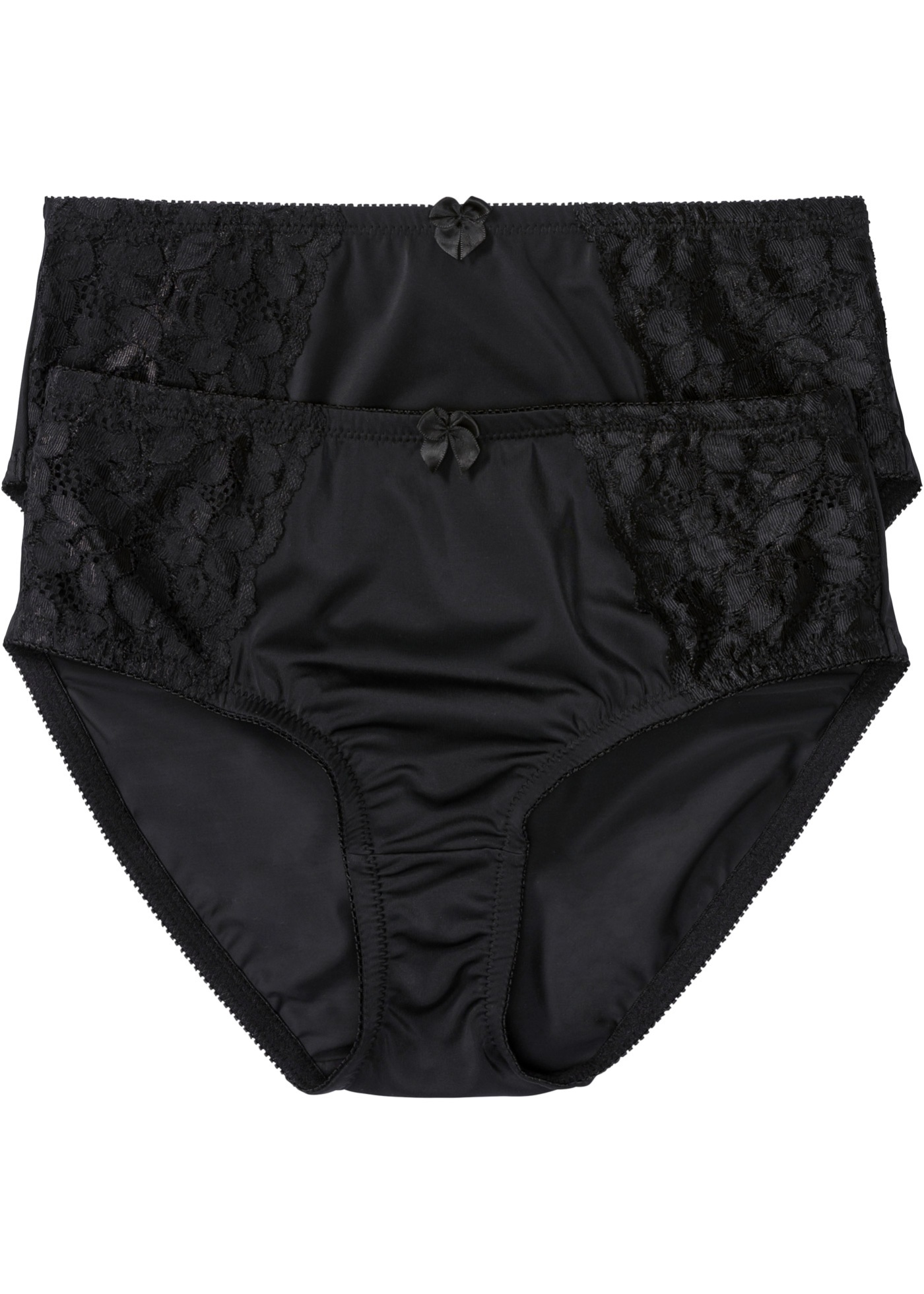Figi maxi z delikatną koronką (2 pary)