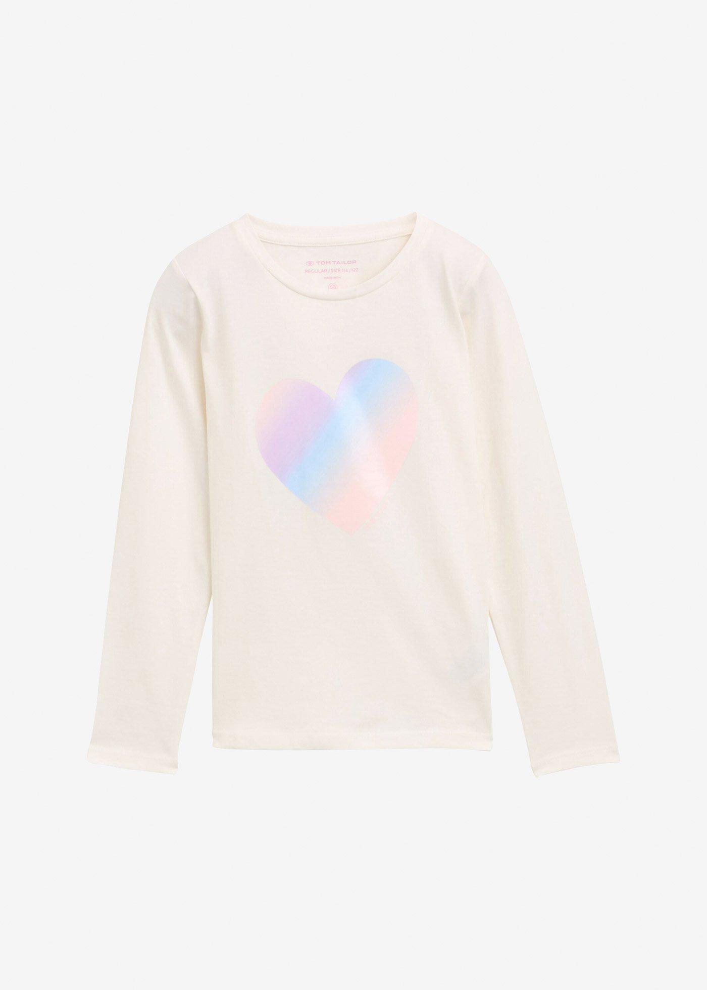 Bawełniana bluzka z długim rękawem marki Tom Tailor