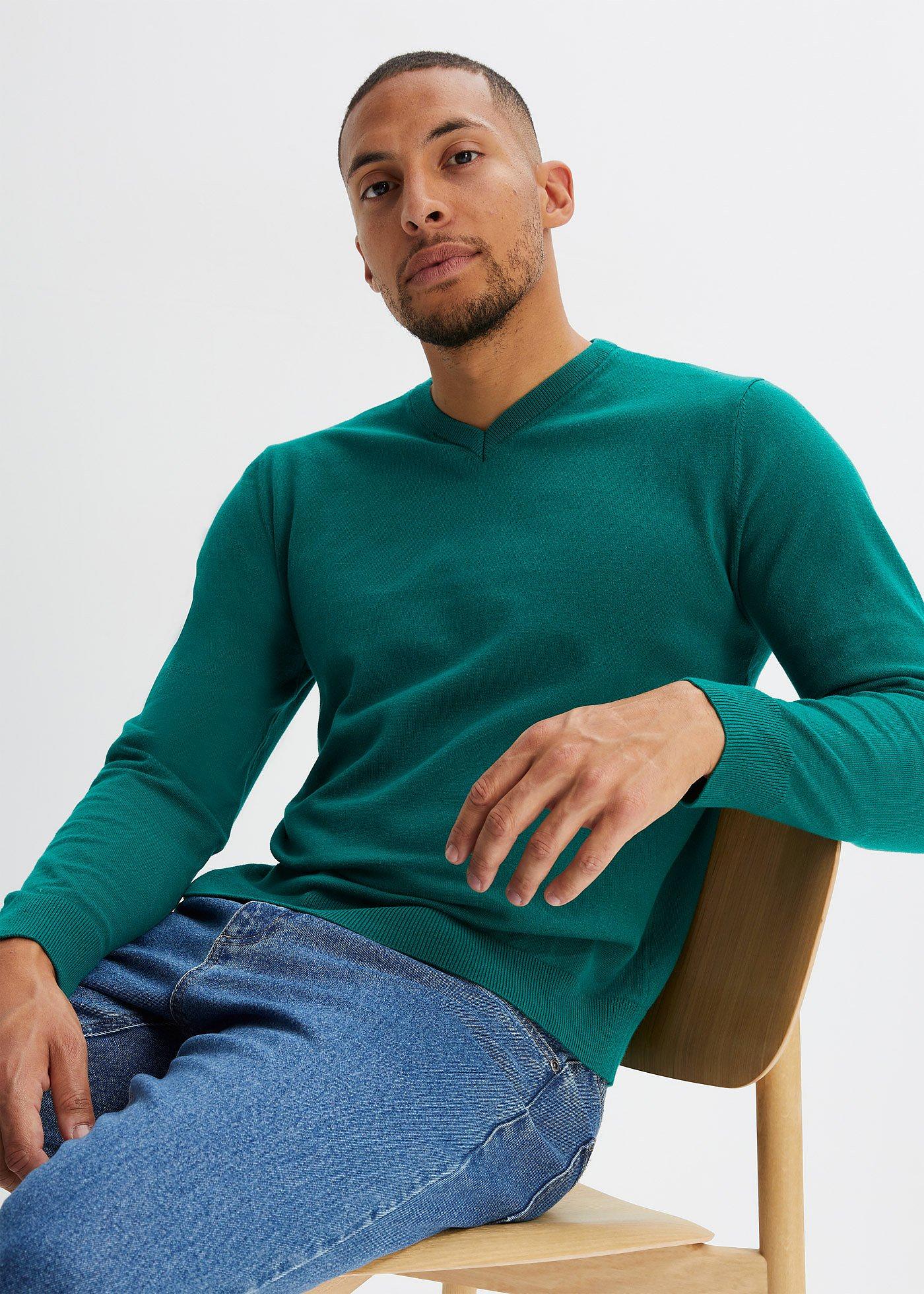 Cienki sweter z miękkiej mieszanki bawełny