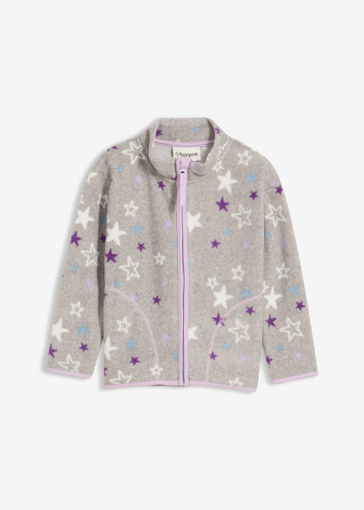 Przytulna bluza rozpinana z polaru, z kontrastowymi detalami