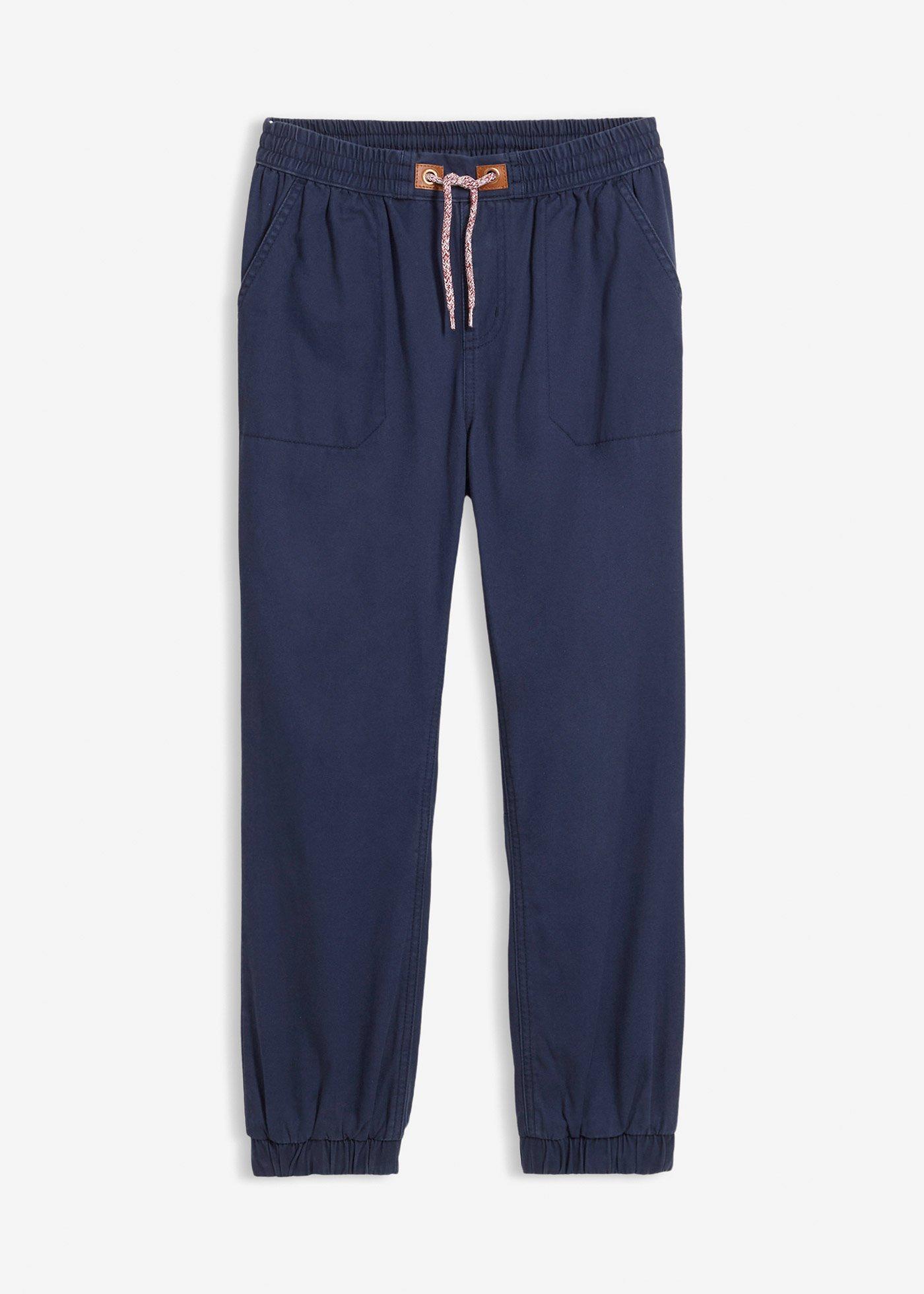 Spodnie chłopięce ocieplane z podszewką z dżerseju, regular fit