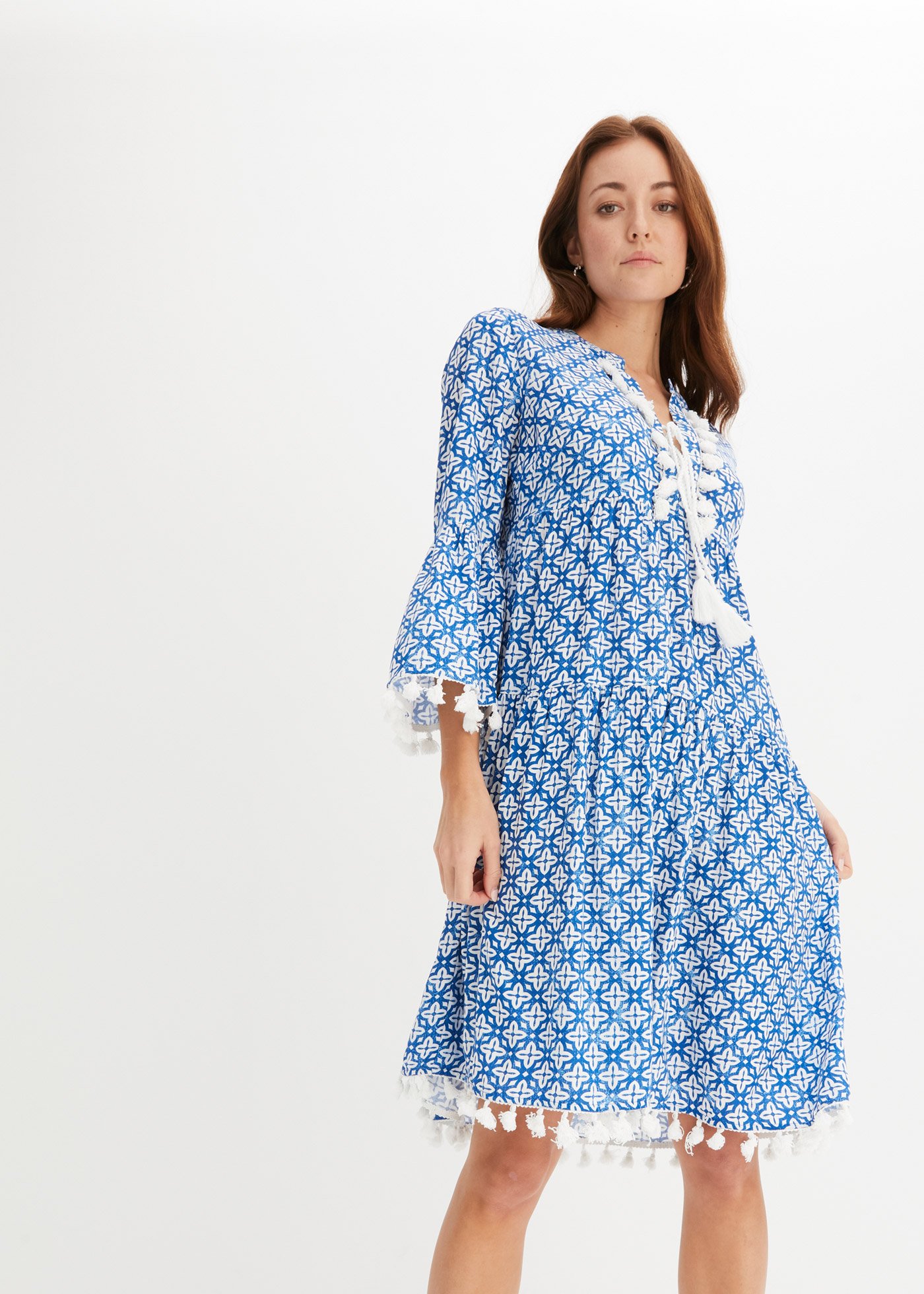 Sukienka tunikowa z miękkiej wiskozy