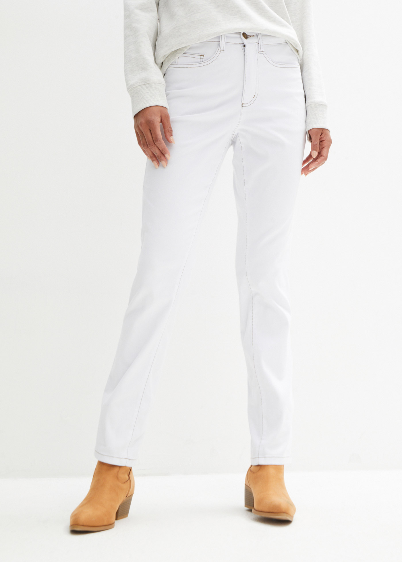 Dżinsy ze stretchem Straight, mid waist