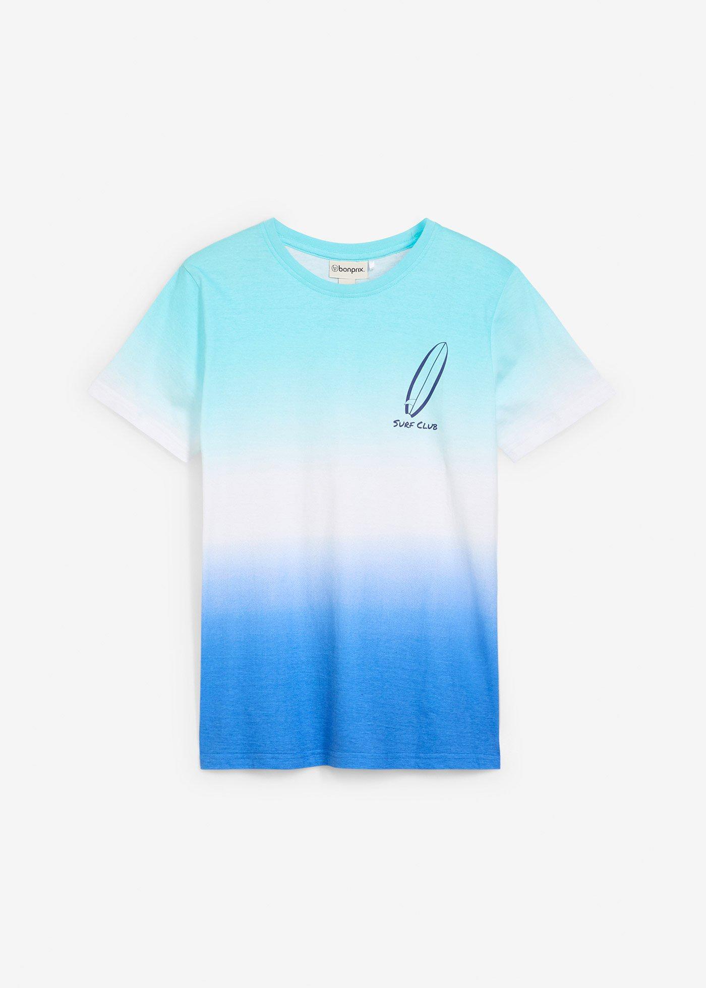 T-shirt z gradientowym nadrukiem z bawełny organicznej