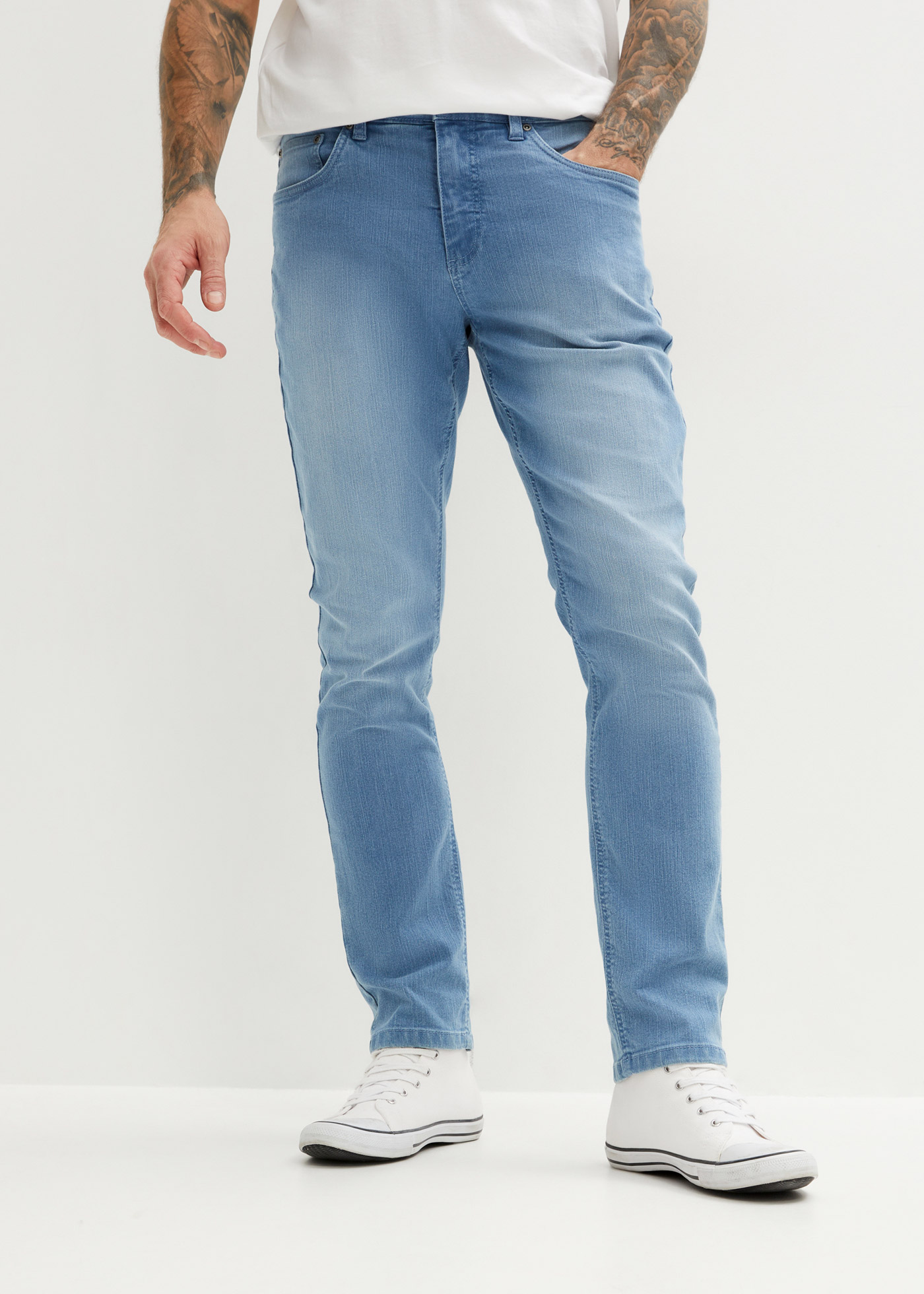 Lekkie dżinsy slim fit, straight