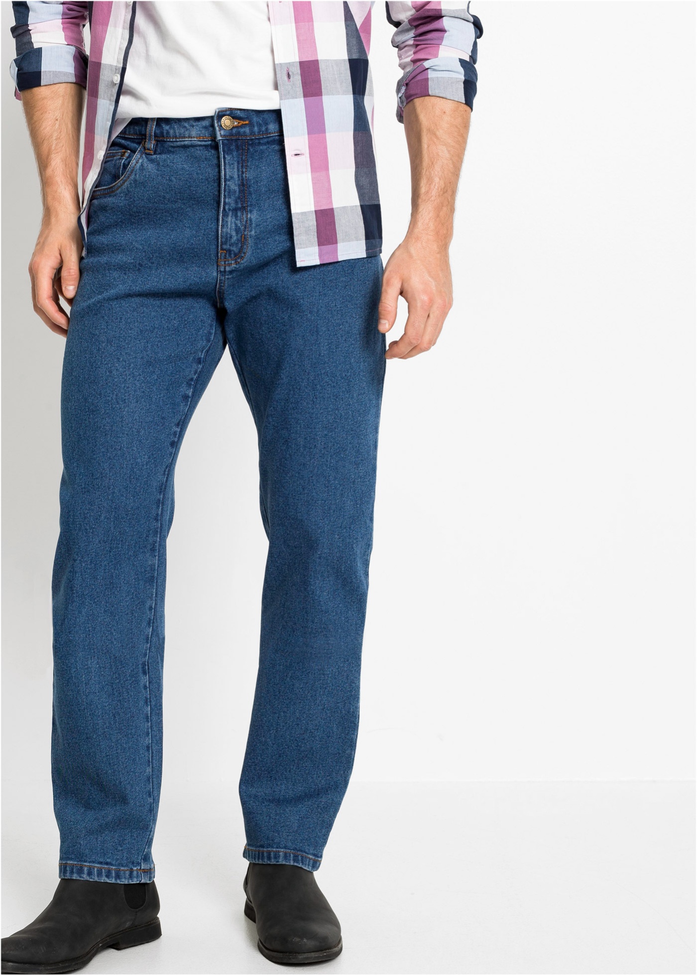 Dżinsy ze stretchem classic fit, straight