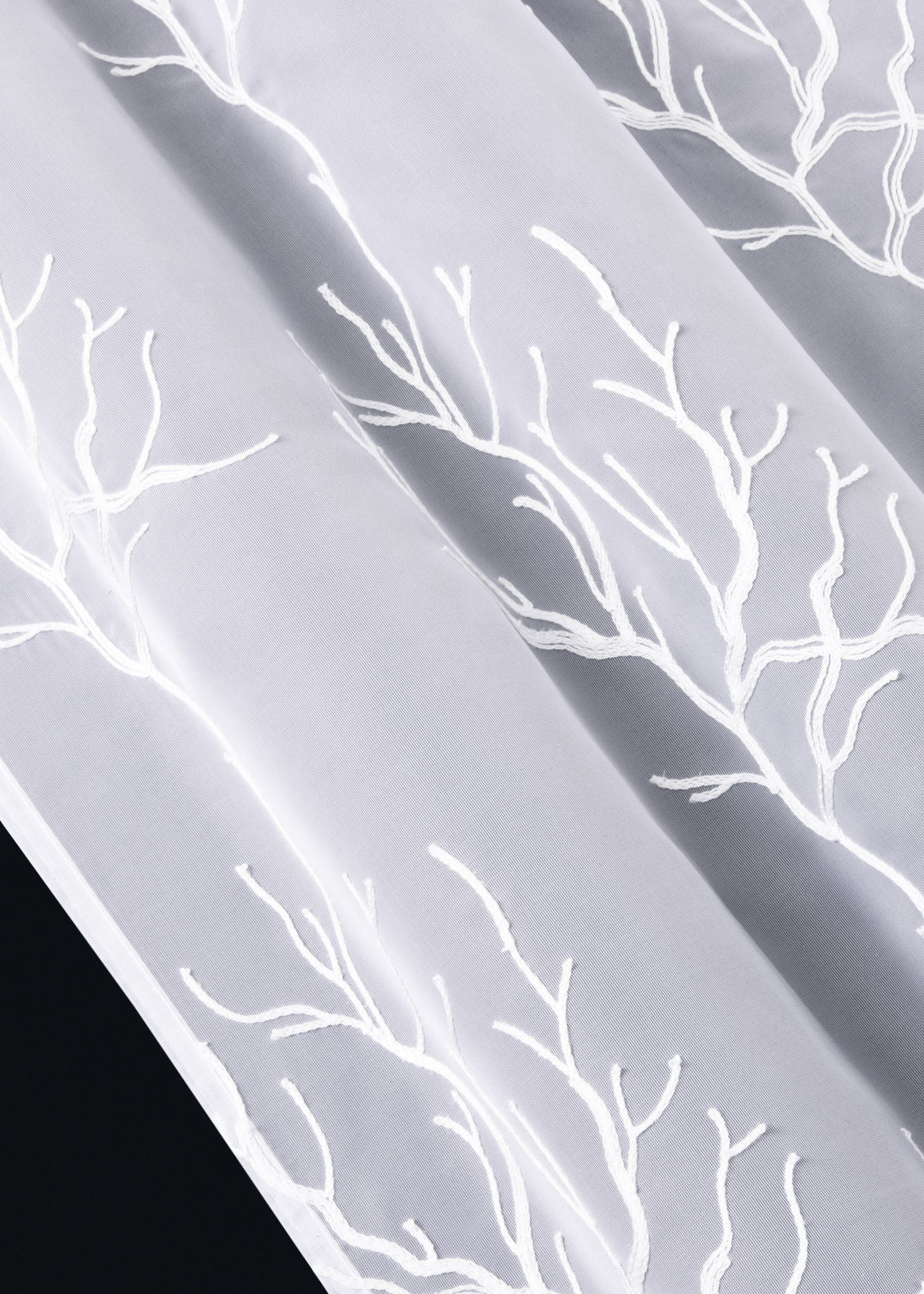 Firana z haftem (1 szt.), z poliestru z recyklingu