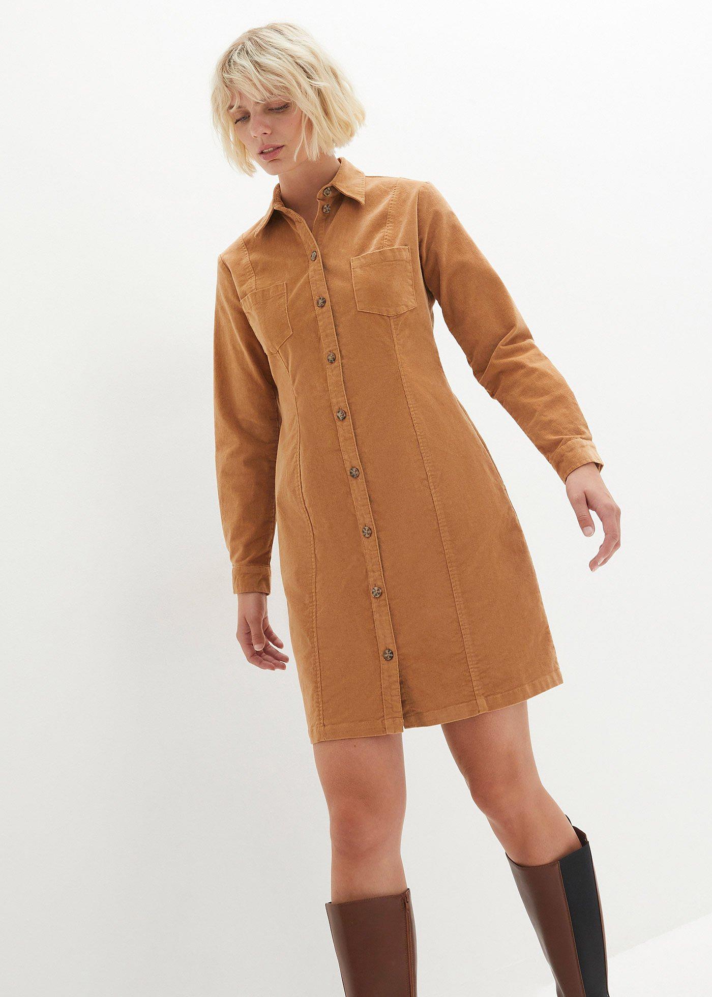 Sukienka sztruksowa ze stretchem