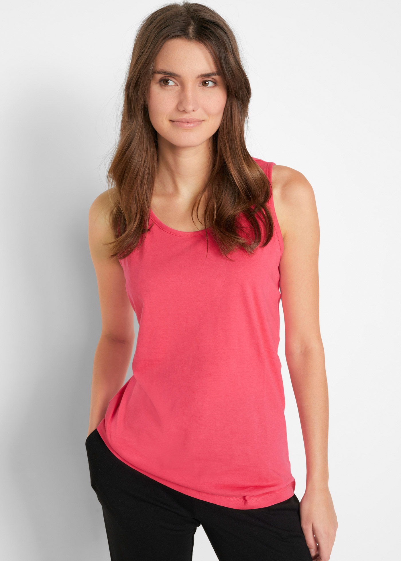 Długi top z czystej bawełny (5 sztuk)