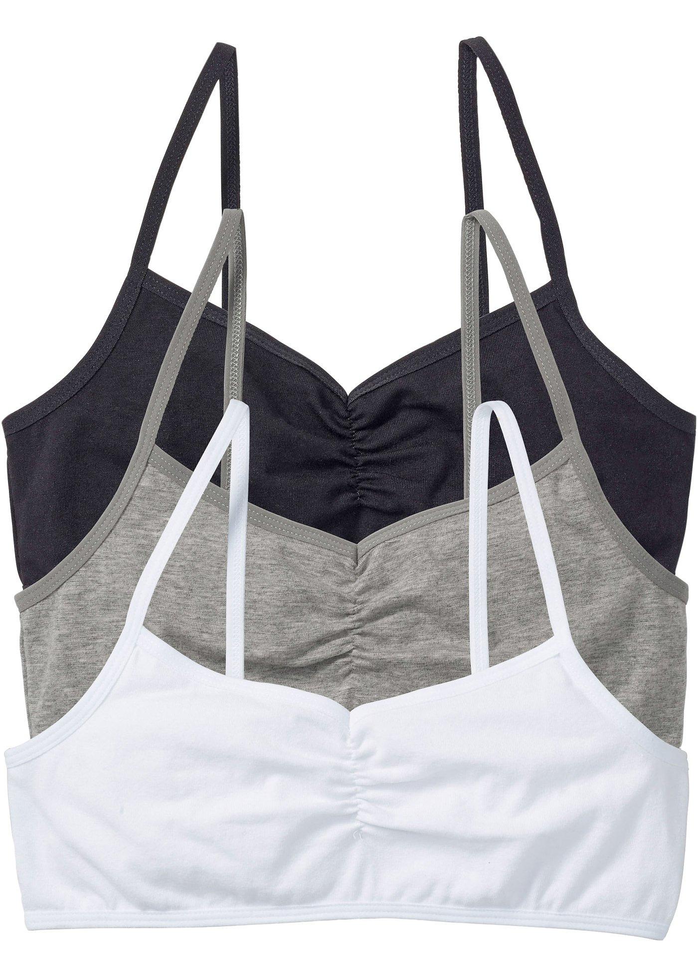 Biustonosz bustier z miękką bawełną organiczną (3 szt.)