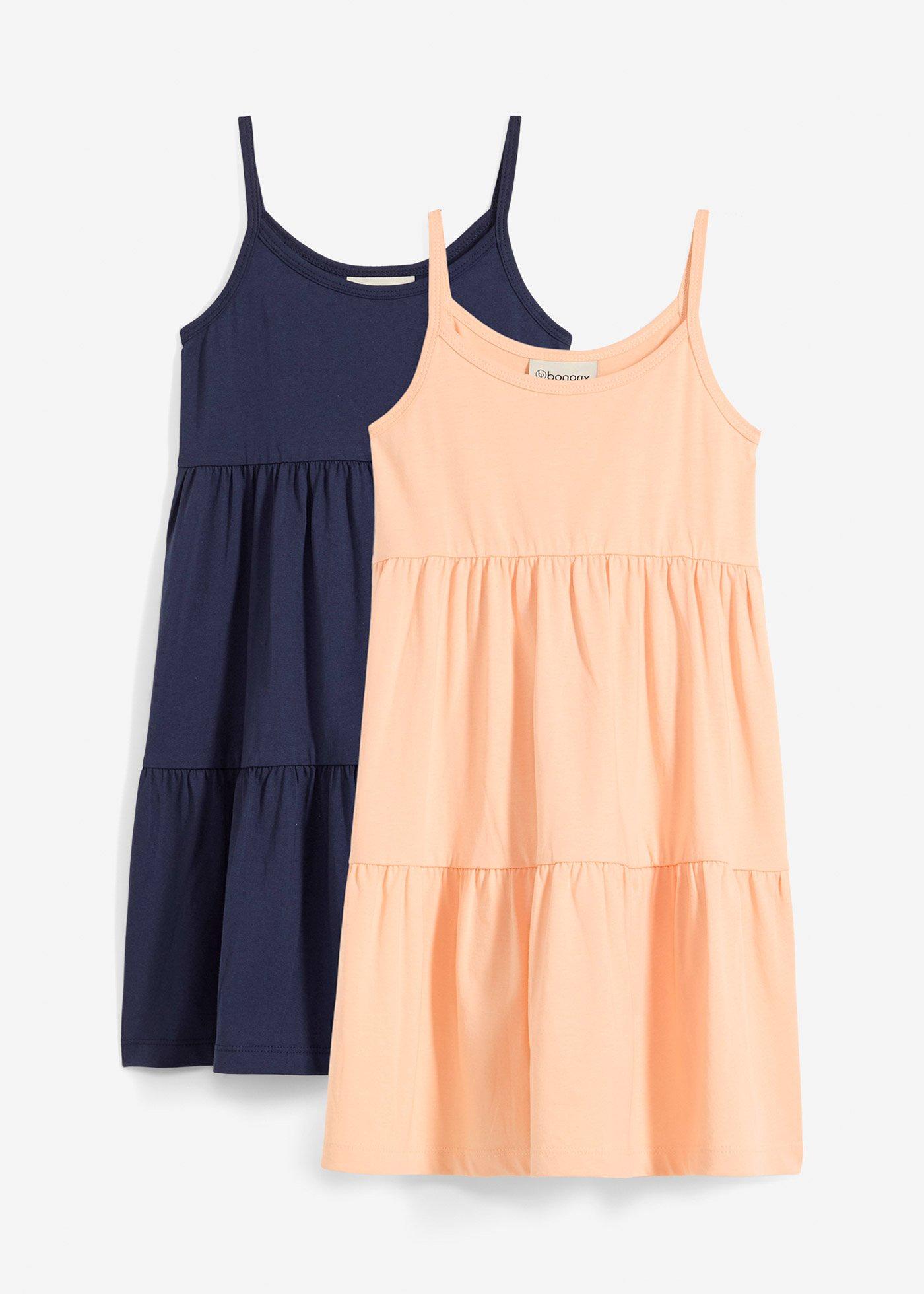 Sukienka z dżerseju (2 szt.), z czystej bawełny organicznej