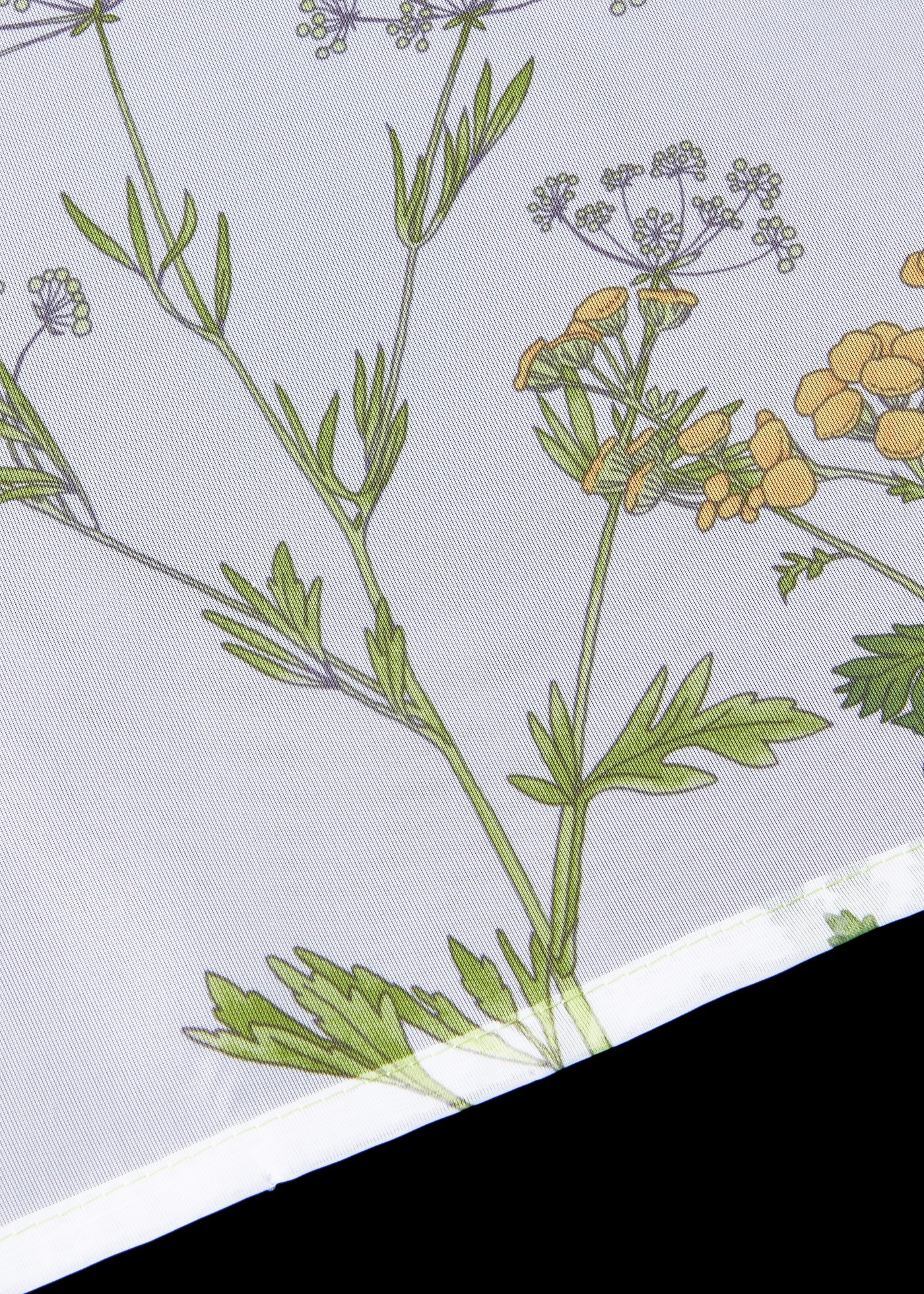 Zazdrostka z nadrukiem z motywem traw, z poliestru z recyklingu