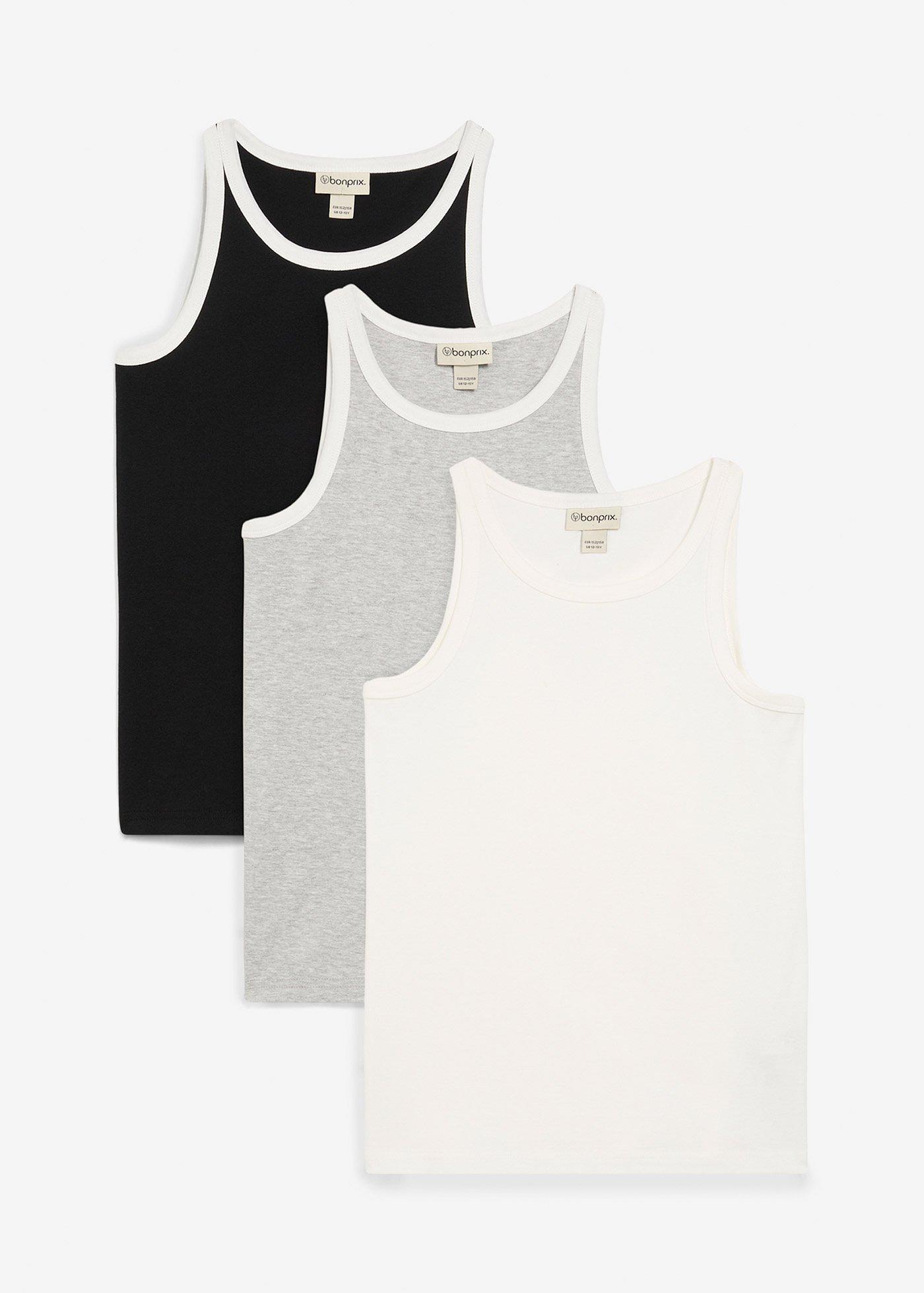 Top z bawełną organiczną (3 szt.)