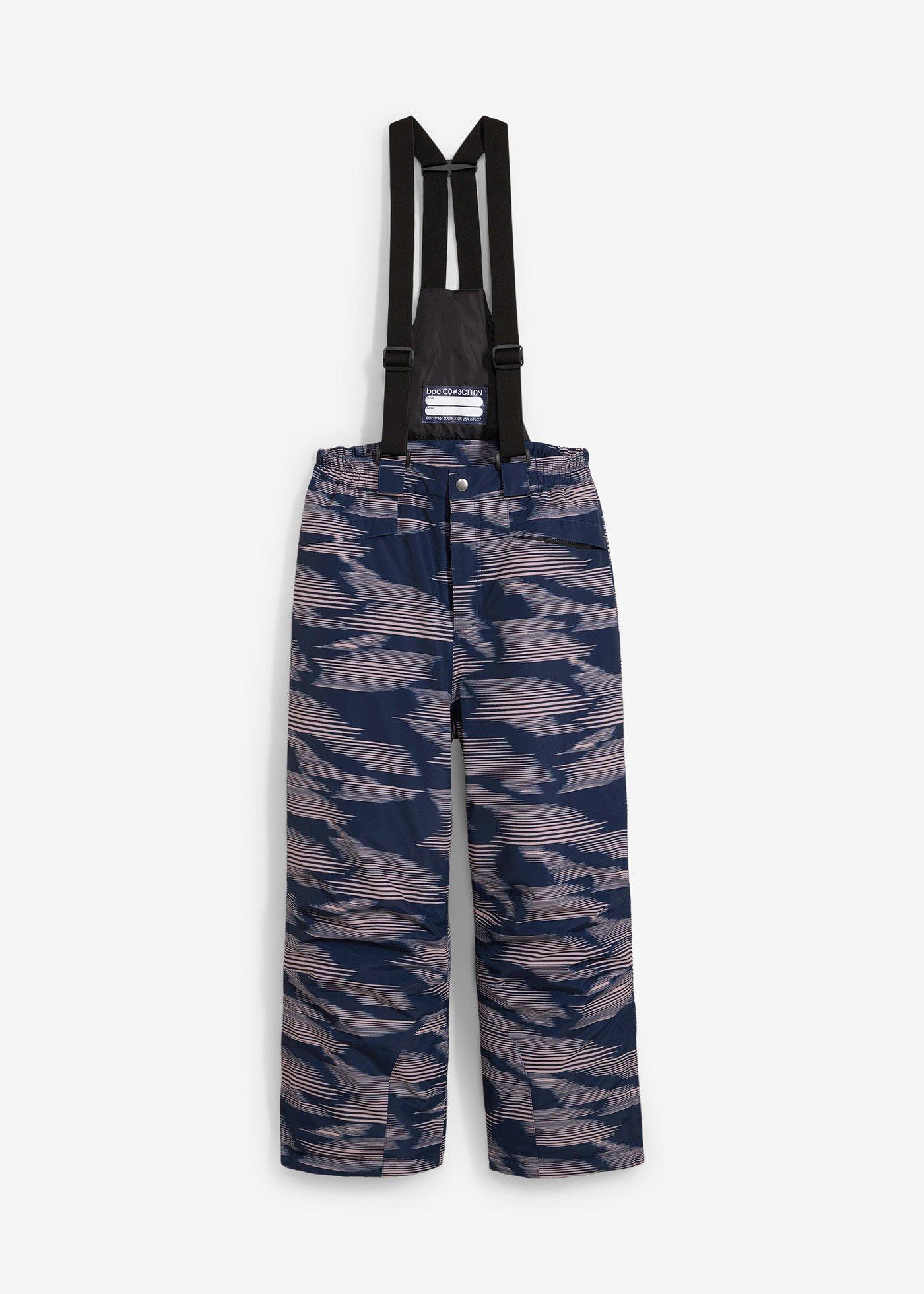 Spodnie narciarskie dziewczęce z nadrukiem