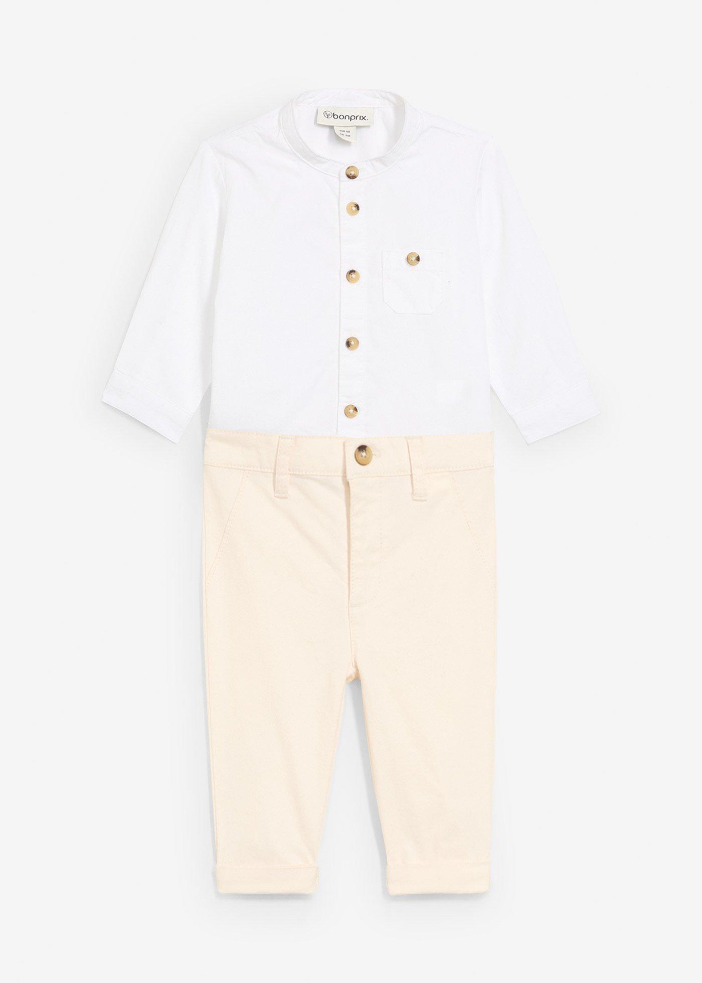 Body koszulowe + spodnie chino (2 części)