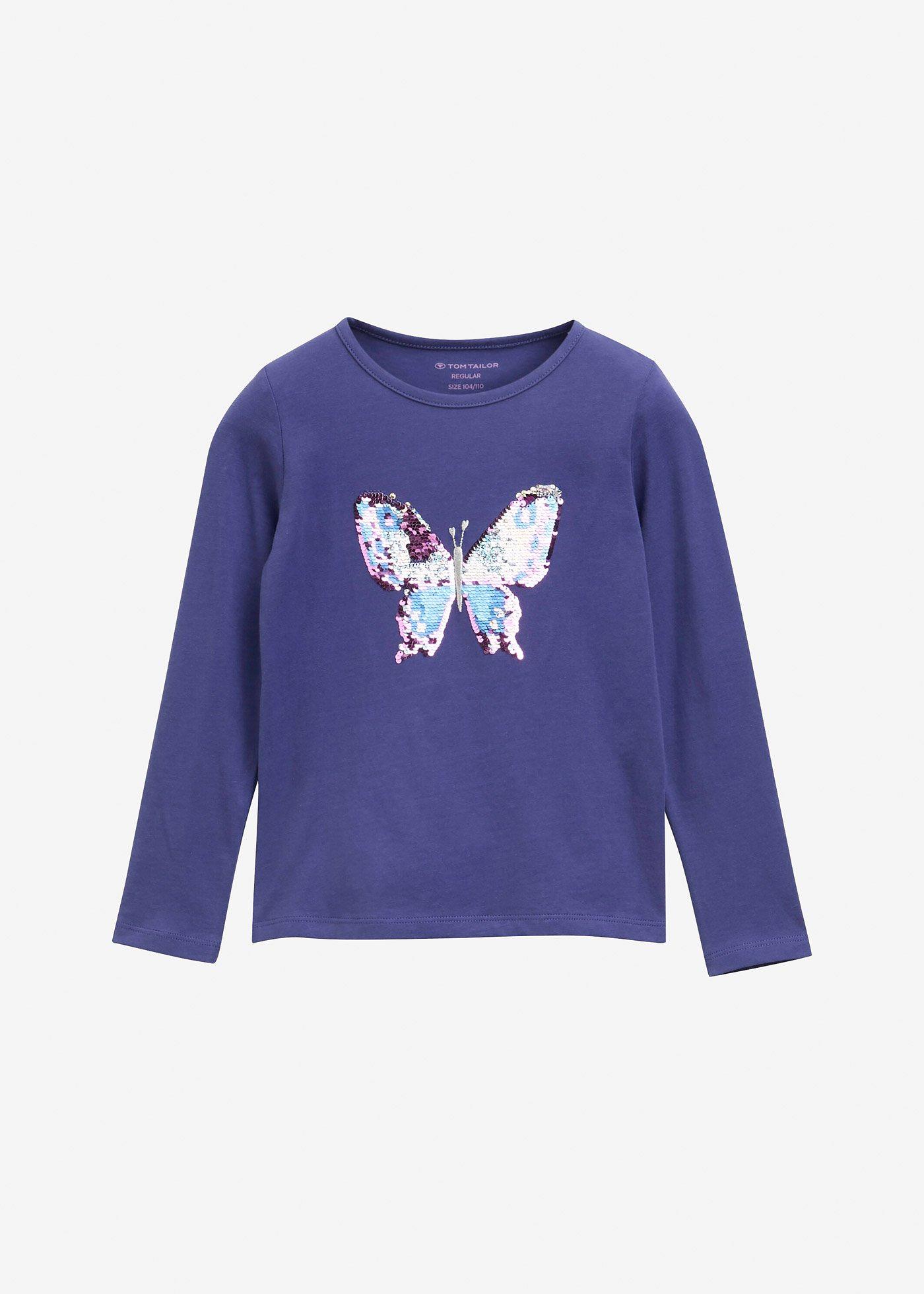 Bawełniana bluzka z długim rękawem marki Tom Tailor