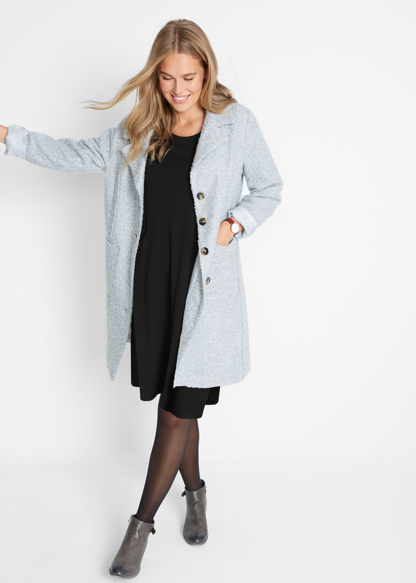 Krótka sukienka T-shirtowa z materiału Punto di Roma