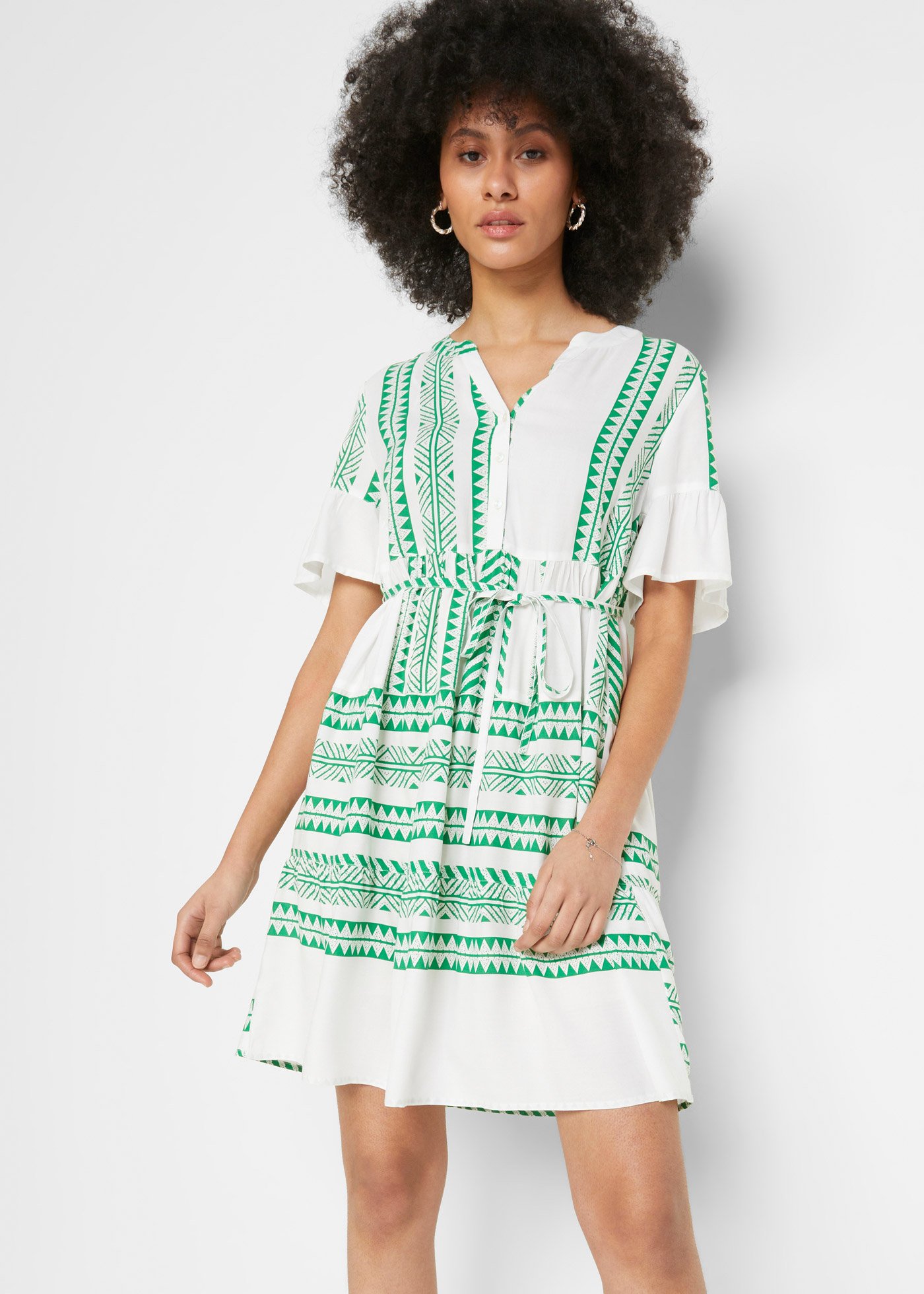 Sukienka ciążowa i do karmienia ze zrównoważonej wiskozy