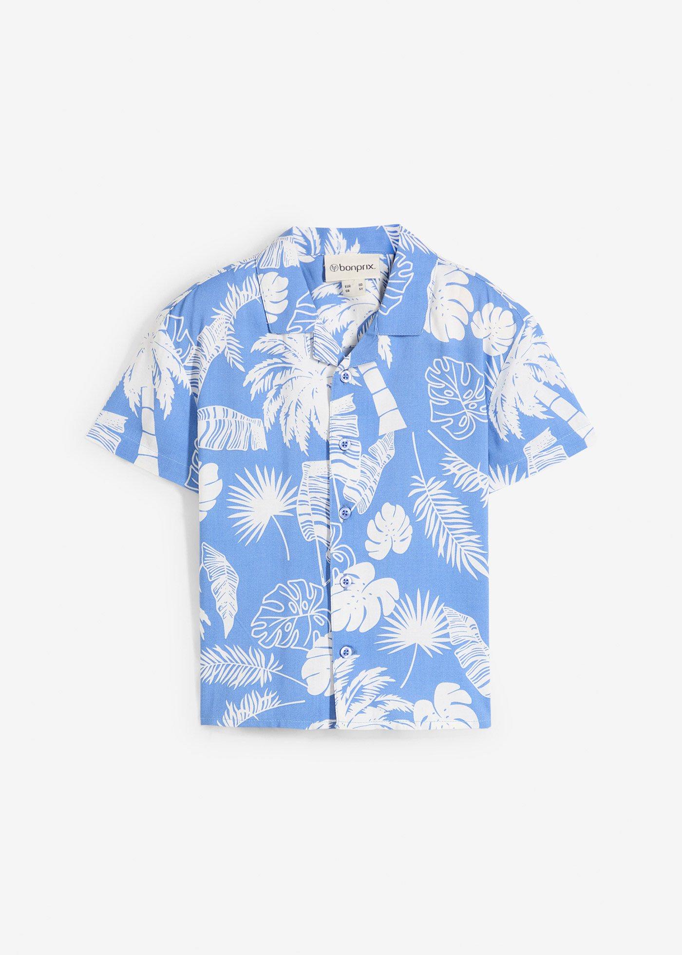 Koszula z krótkim rękawem z miękkiej wiskozy