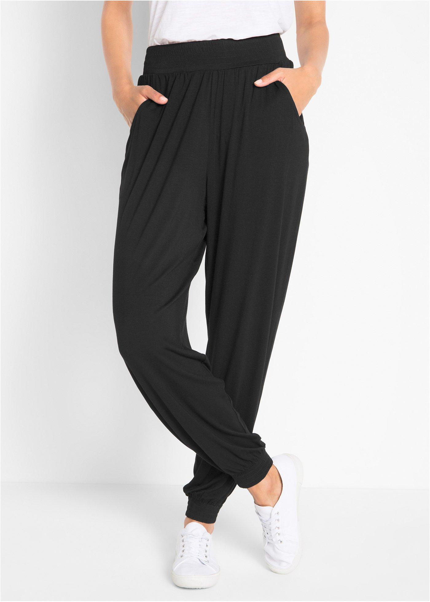 Spodnie z dżerseju z miękkiej wiskozy