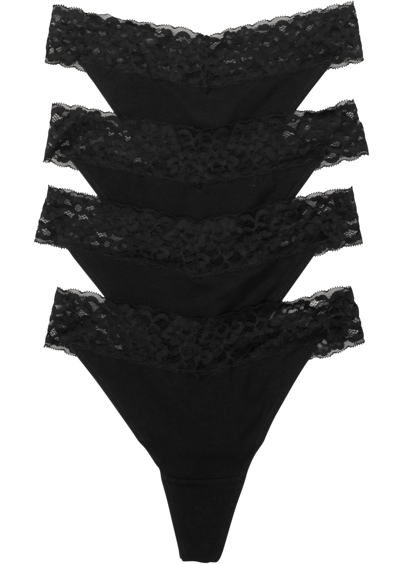 Stringi z bawełną (4 pary)