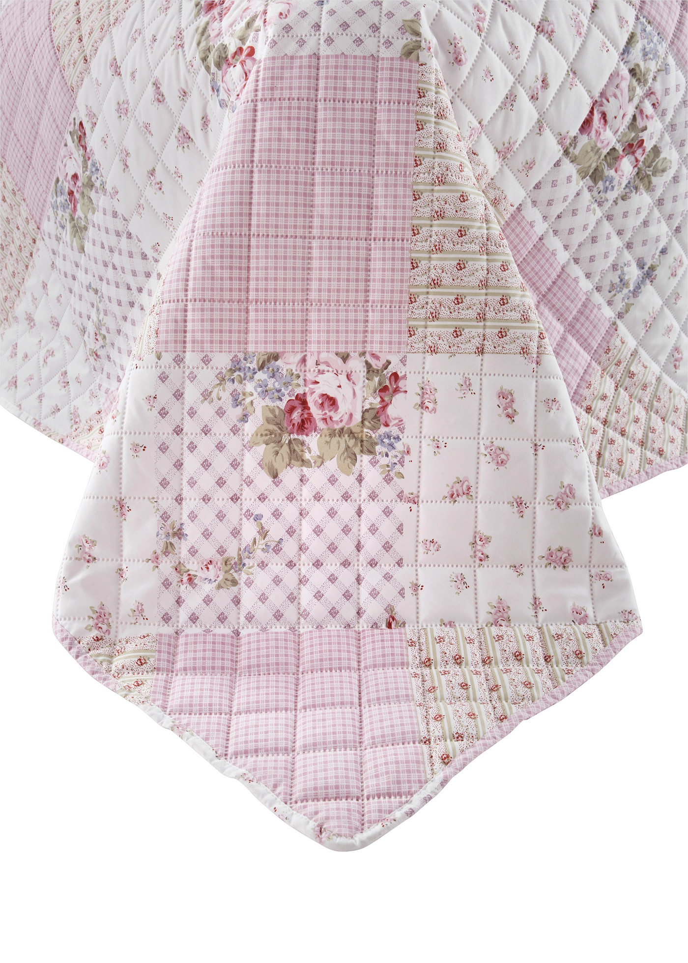 Narzuta z nadrukiem w róże