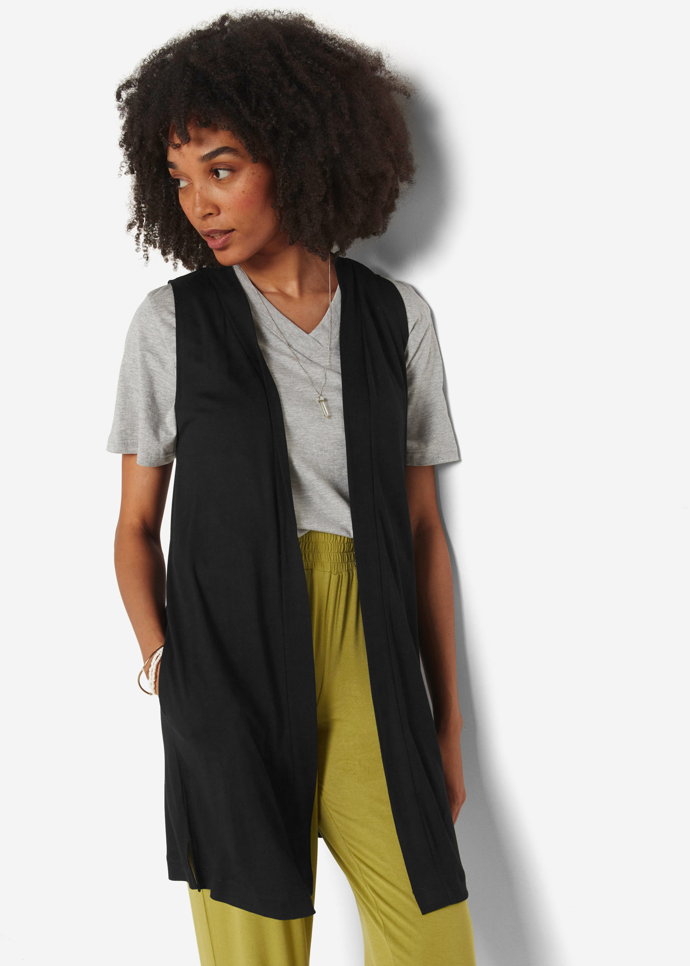 Kamizelka shirtowa z wiskozy