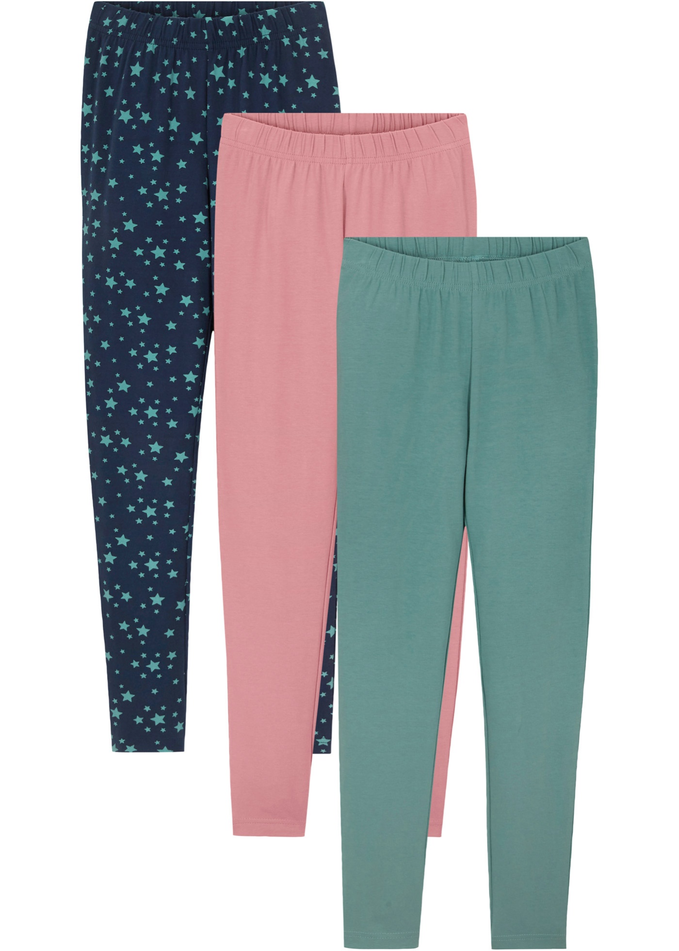 Legginsy z elastycznego materiału z bawełną organiczną (3 szt.)