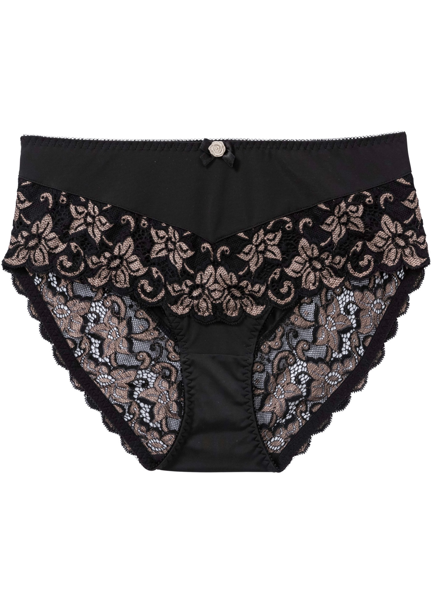 Figi maxi z delikatną koronką