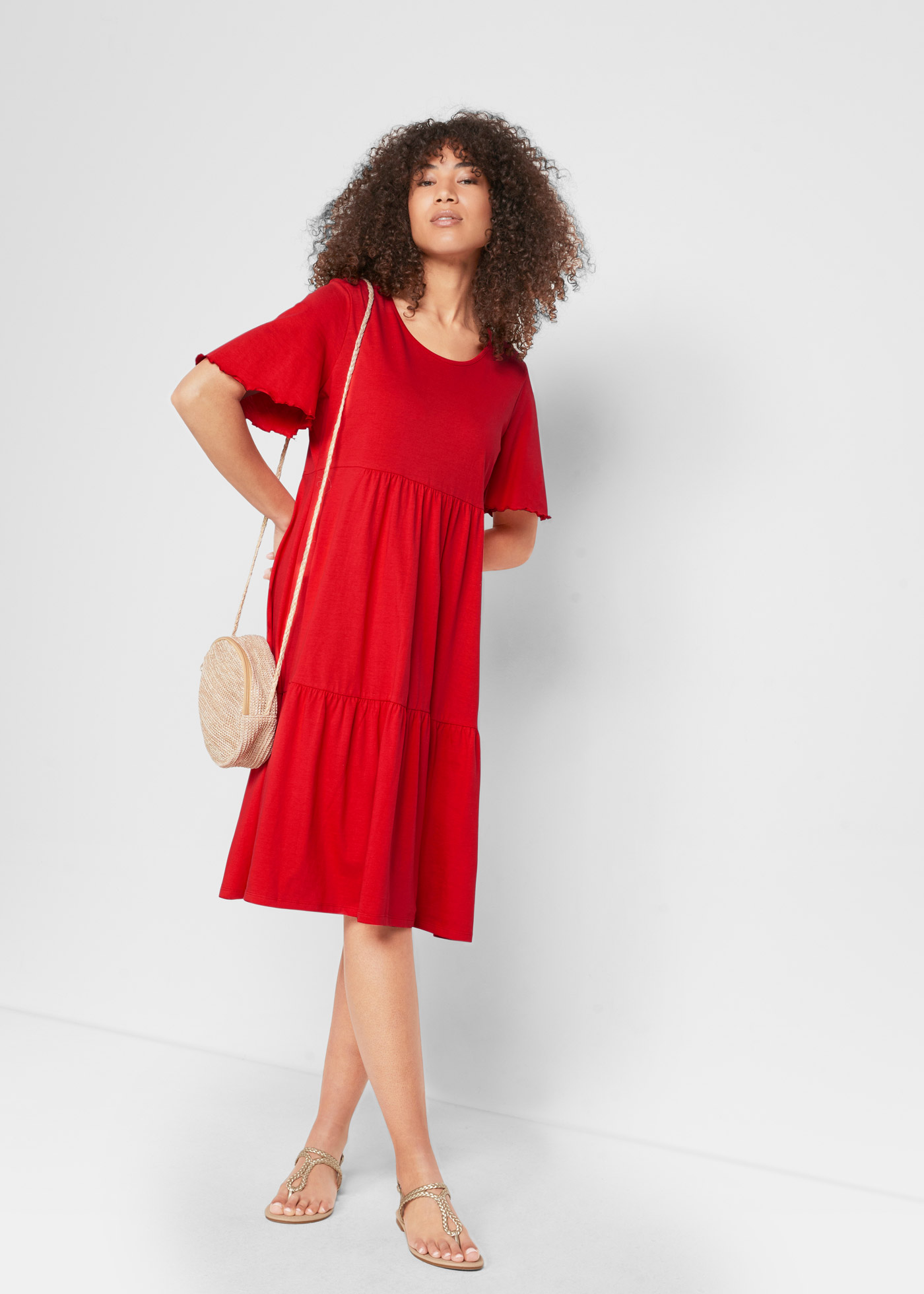 Sukienka z dżerseju z czystej bawełny