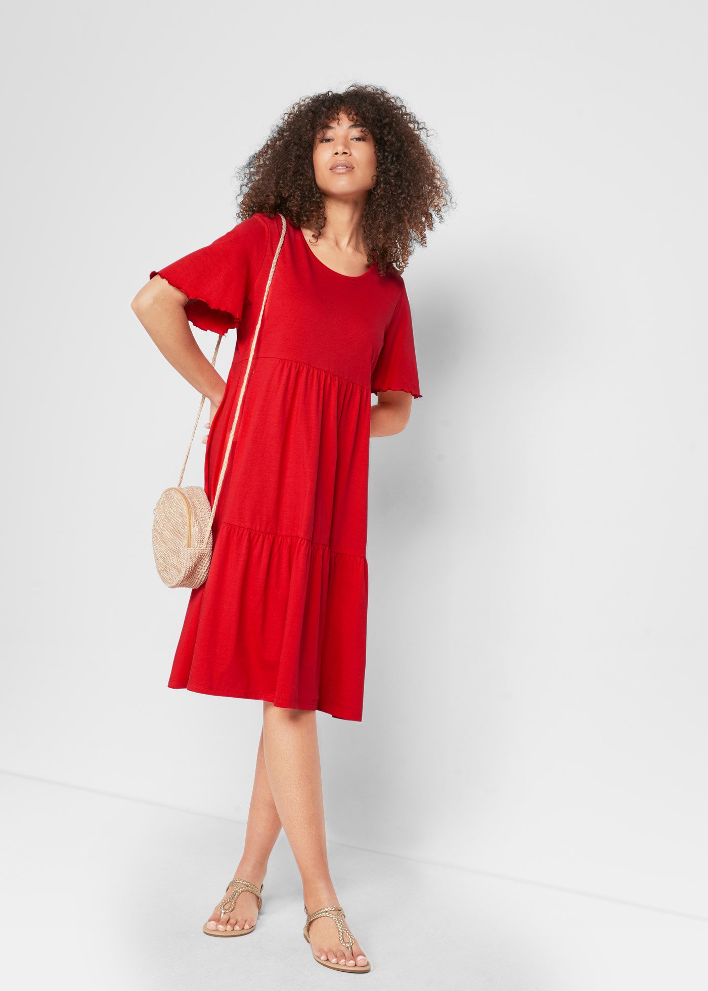 Sukienka z dżerseju z czystej bawełny