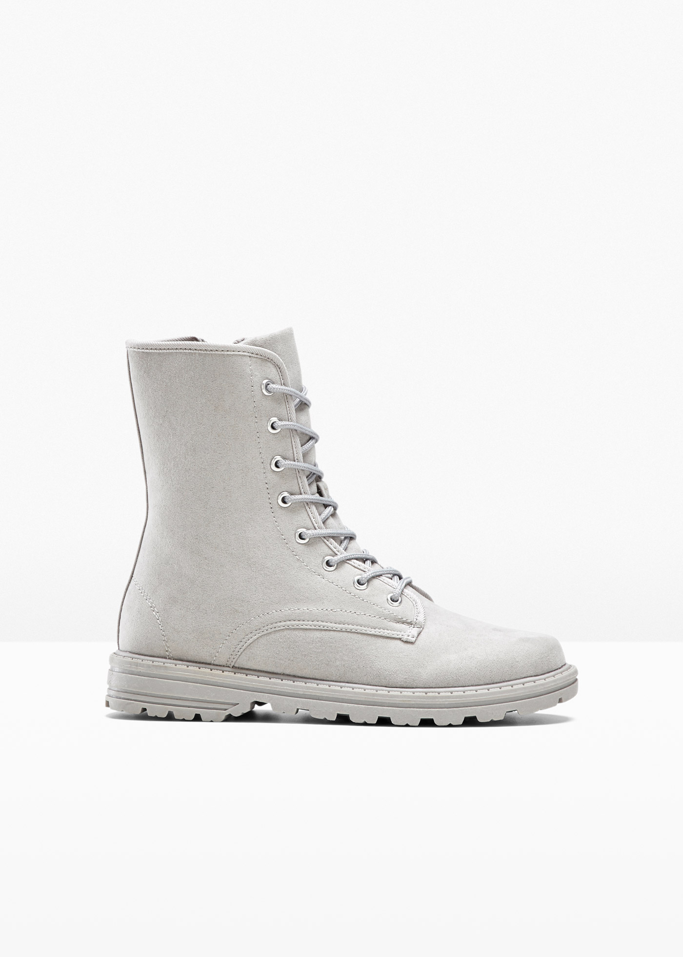 Botki sznurowane z profilowaną podeszwą