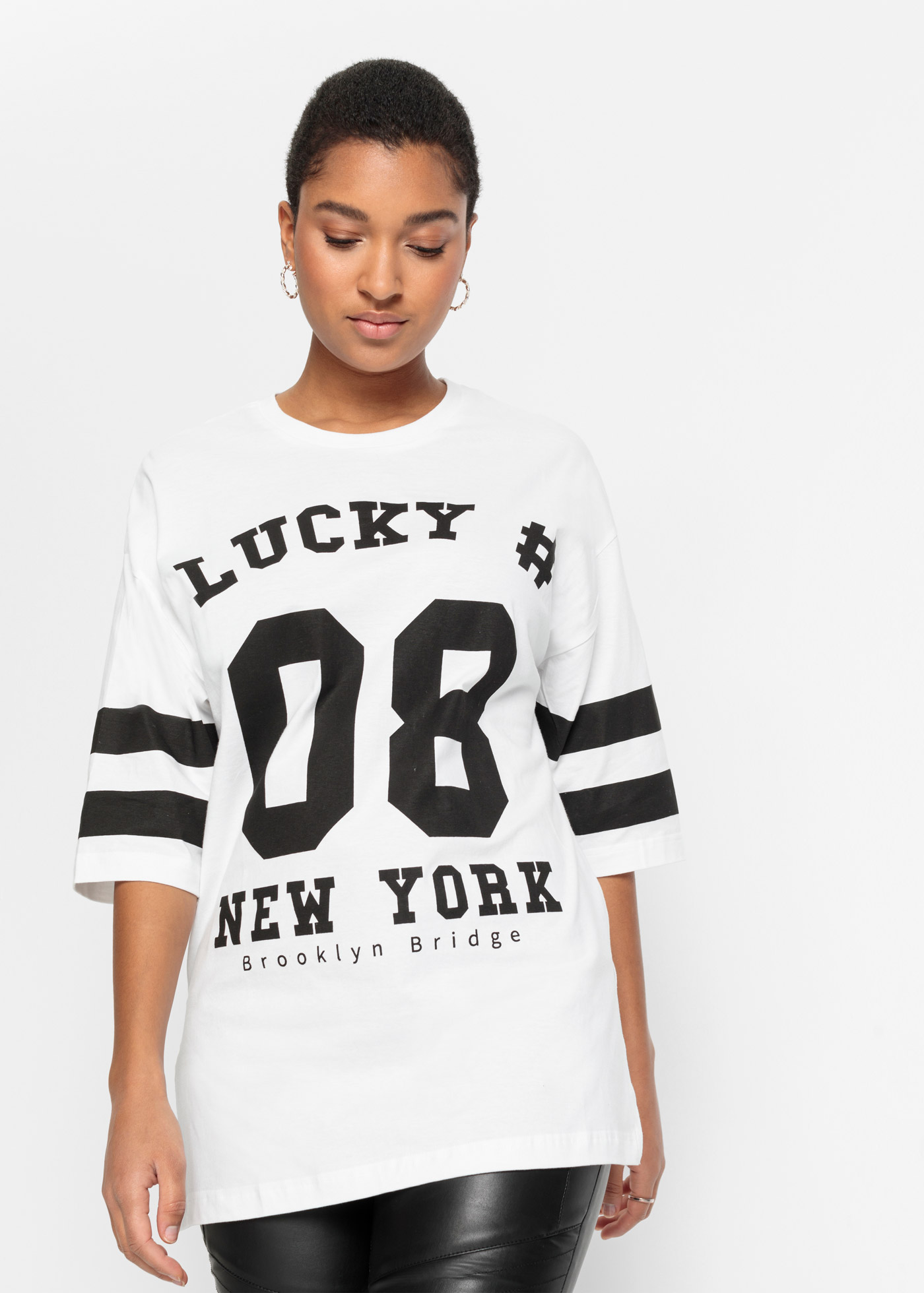 Shirt oversize z czystej bawełny organicznej