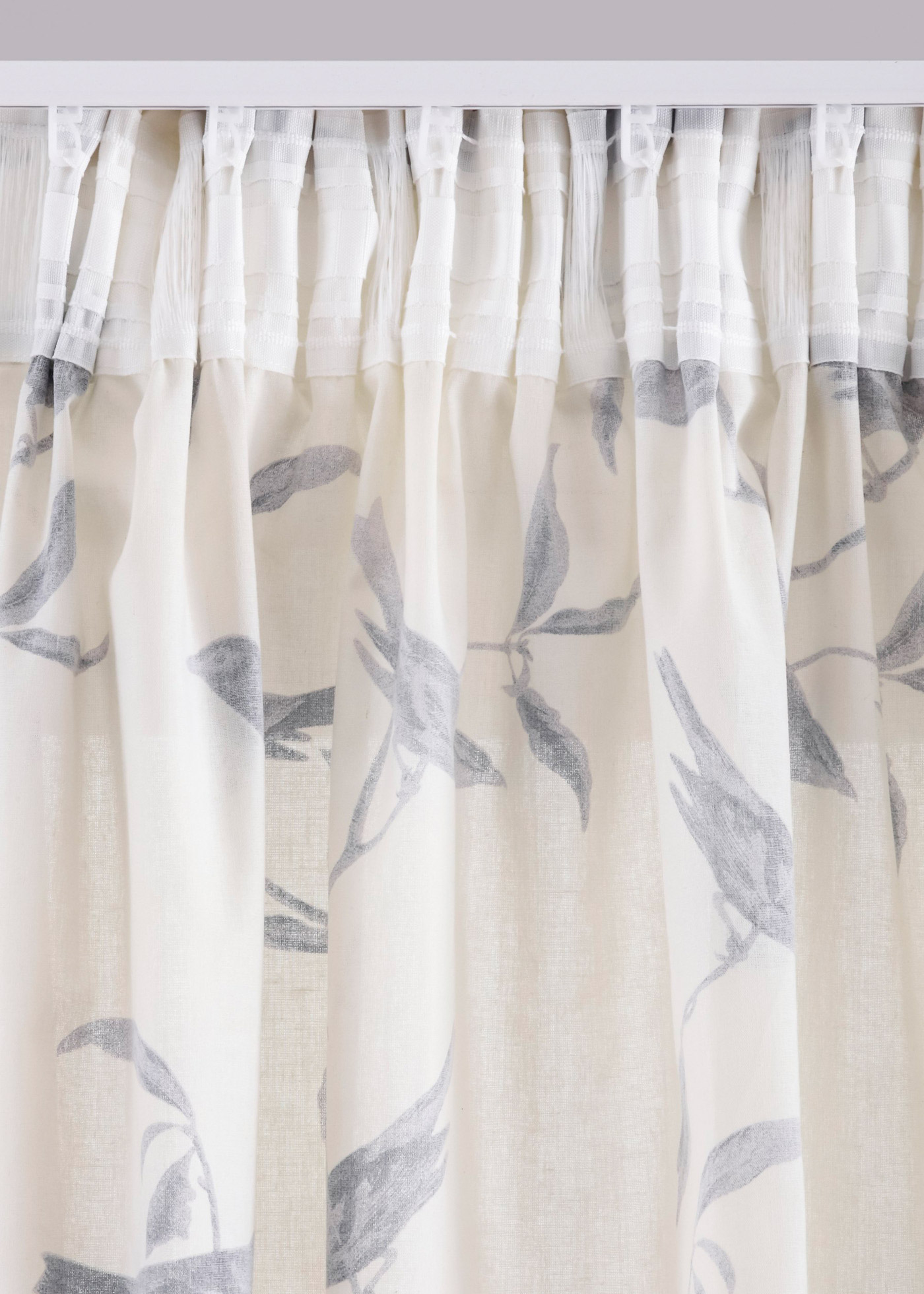 Zasłona z nadrukiem w ptaki (1 szt.)