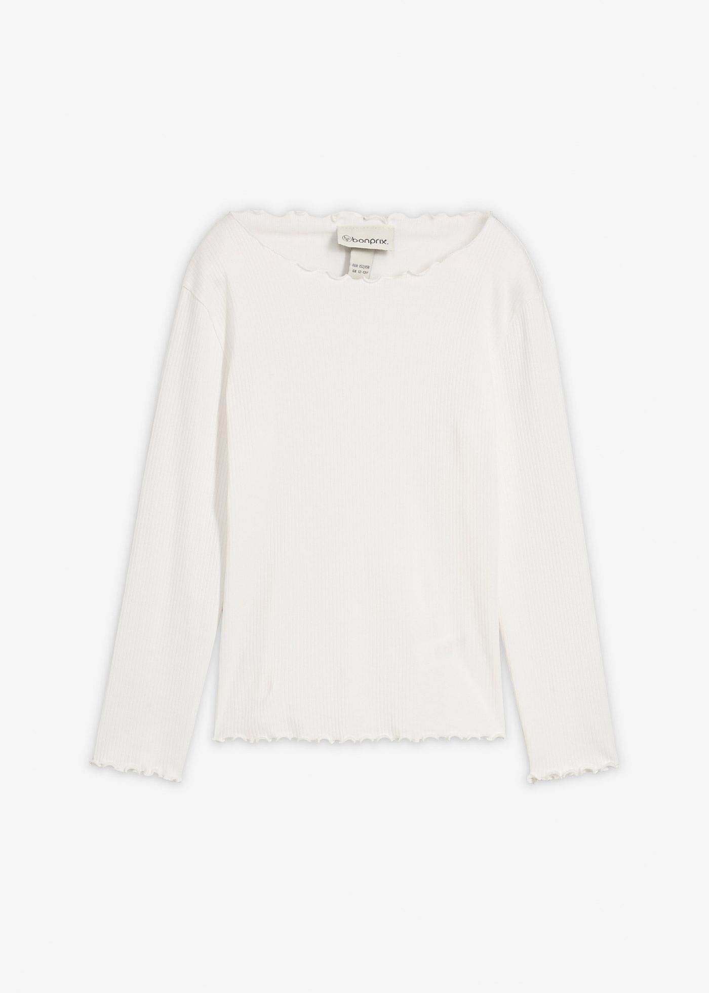 Bluzka z długim rękawem z czystej bawełny organicznej