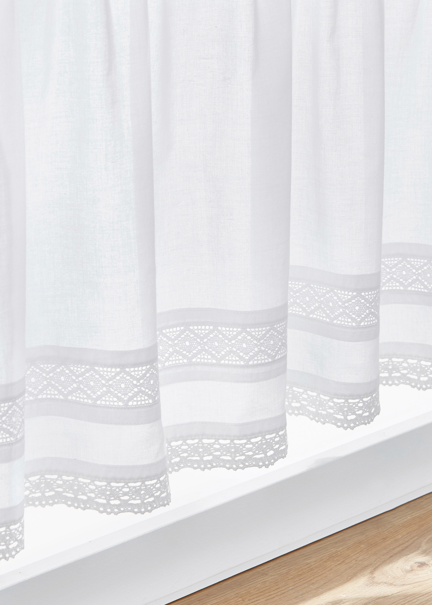 Zazdrostka z bawełny organicznej, z koronkową tasiemką