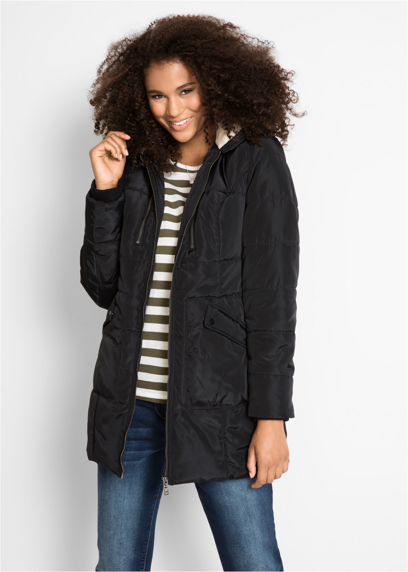 Kurtka z kapturem na podszewce