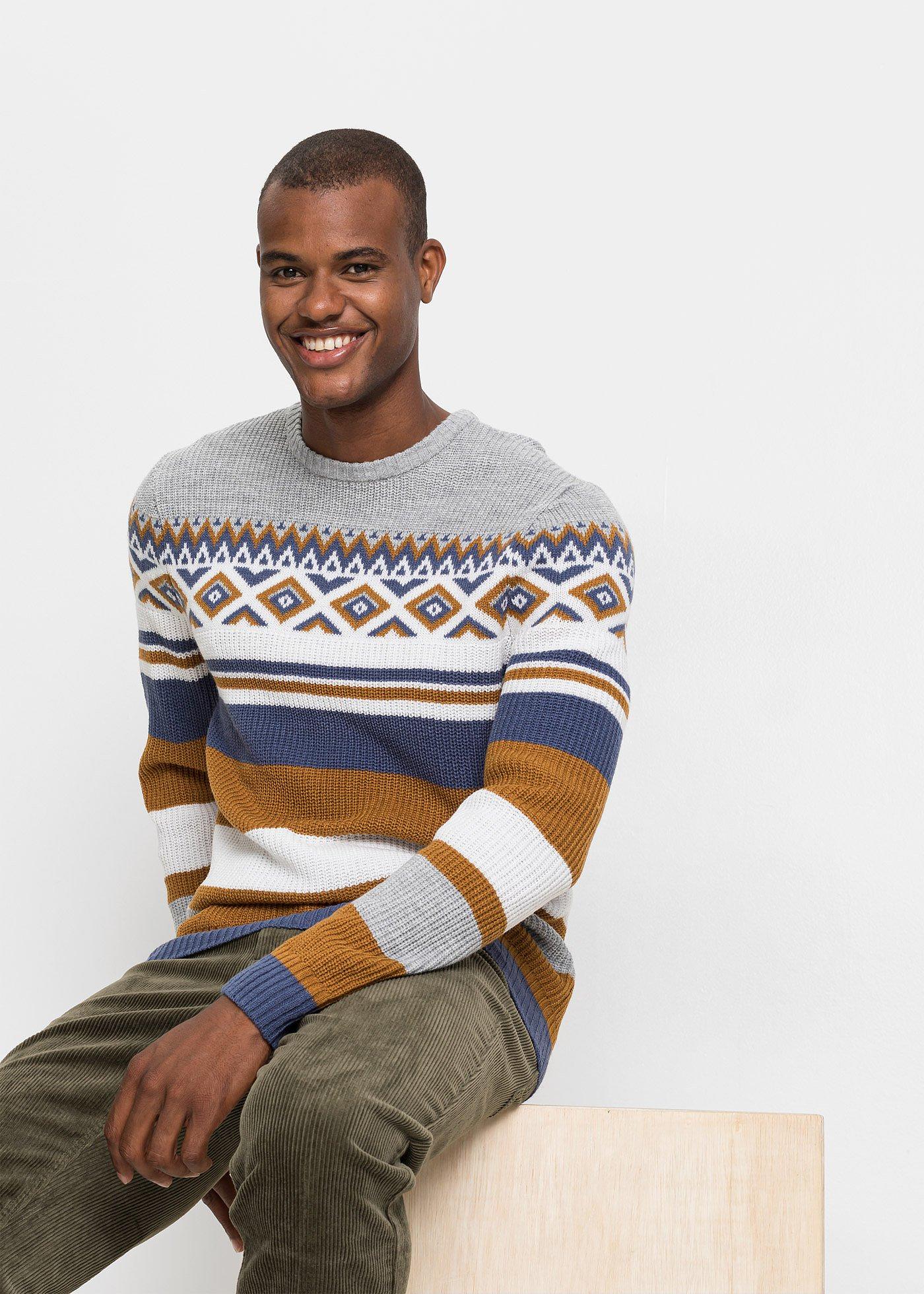 Sweter w norweski wzór