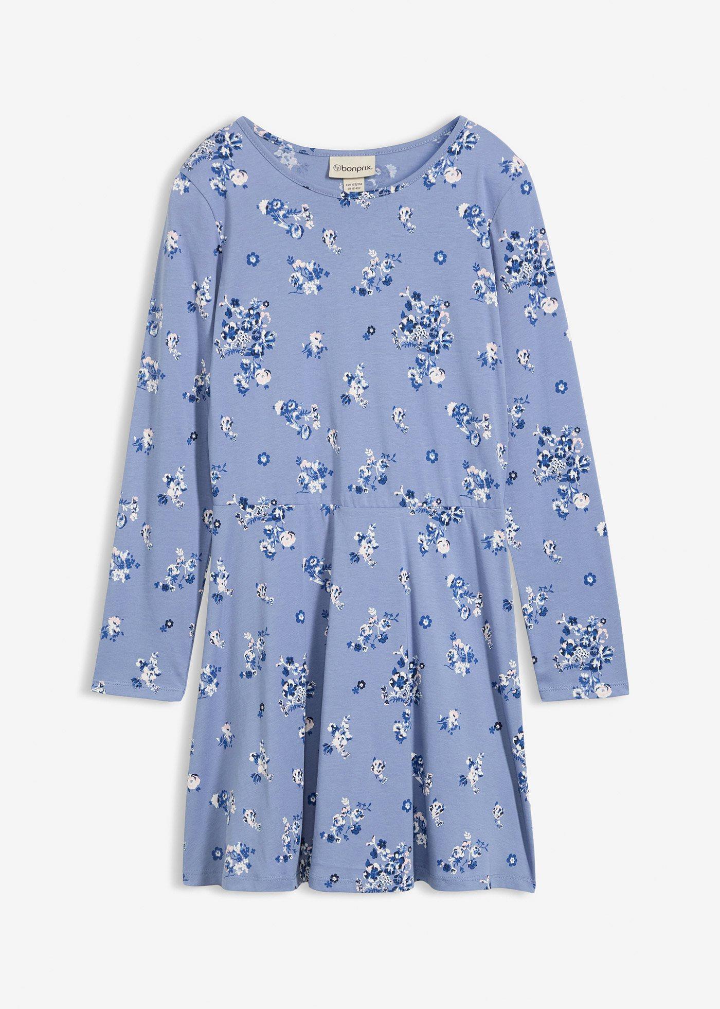 Sukienka dziewczęca z dżerseju z czystej bawełny