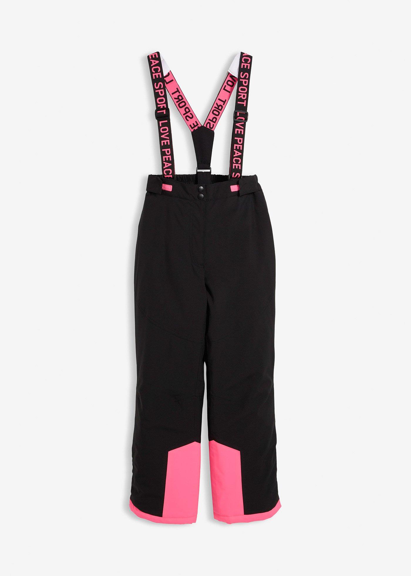 Wodoodporne spodnie narciarskie z odpinanymi szelkami