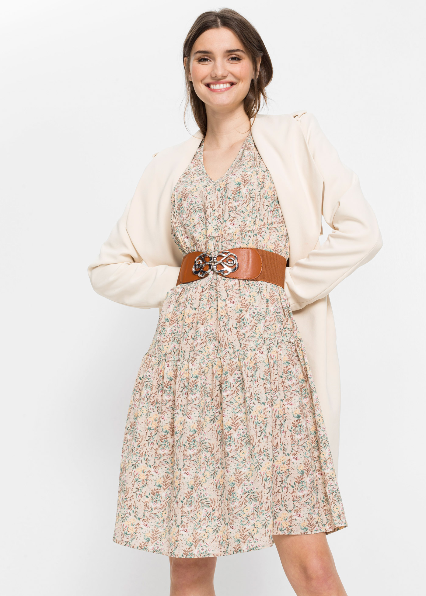 Szeroki pasek ze stretchem